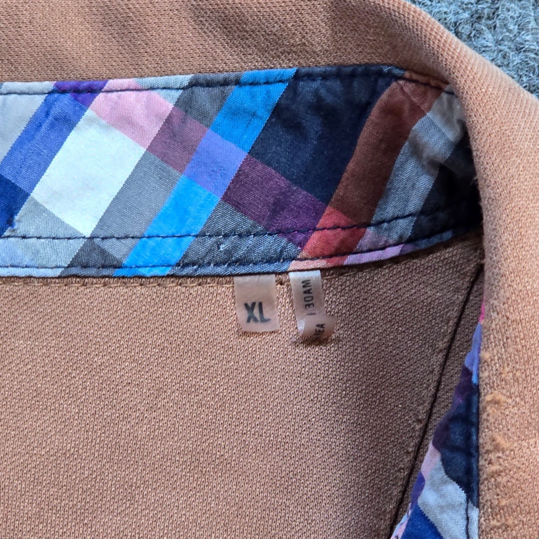 BUGATCHI Bugatchi Uomo Shirt Men XL Brown Tan Polo Long Sleeve Career Casual Capsule Size US XL / EU 56 / 4 - 3 Thumbnail