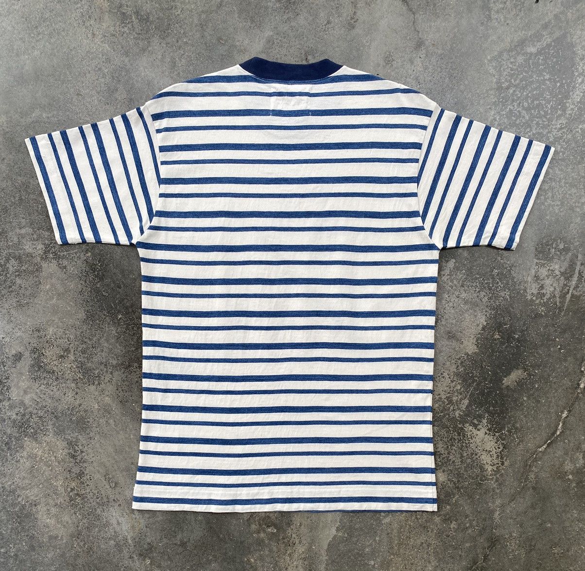 Margaret Howell Vintage MHL Margaret Howell Indigo Striped Tees Size US M / EU 48-50 / 2 - 2 Thumbnail
