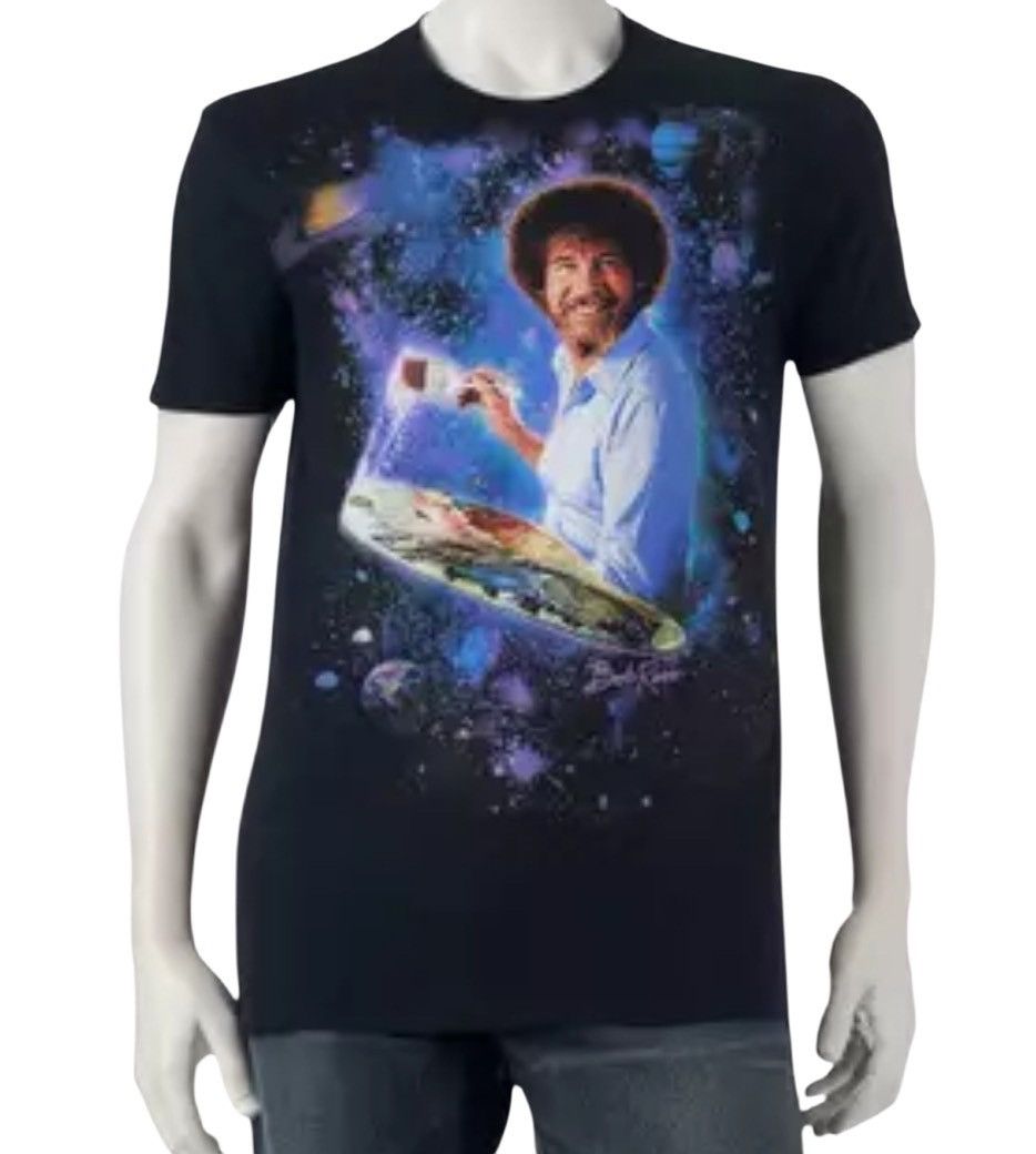 Vintage Vintage Bob Ross Magic Space Galaxy T-Shirt Size US S / EU 44-46 / 1 - 1 Thumbnail
