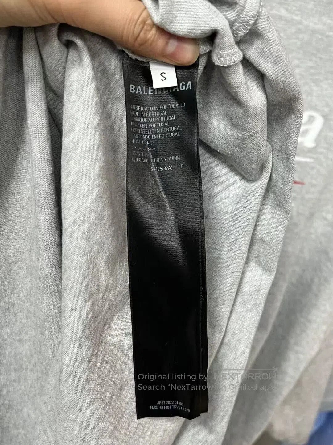 Balenciaga Balenciaga Grey Long Sleeve Layered Shirt. Size US S / EU 44-46 / 1 - 4 Thumbnail