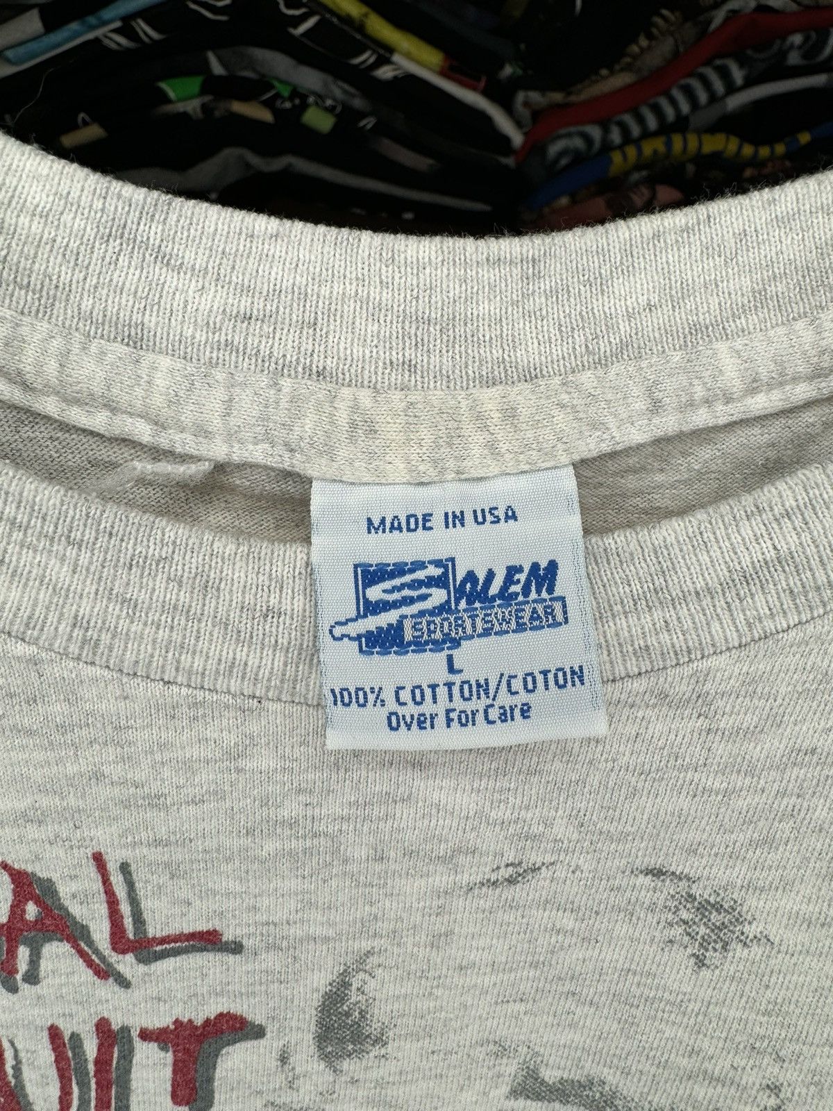 NFL × Salem Sportswear × Vintage Vintage 1991 Washington Redskins Large Aerial Assault Tee Size US L / EU 52-54 / 3 - 4 Thumbnail