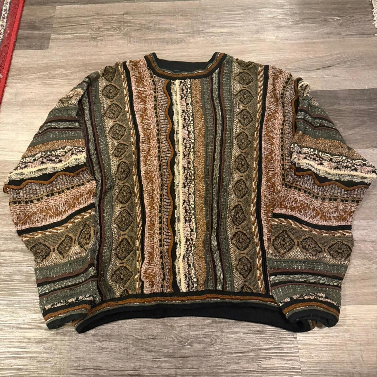 Tundra vintage tundra coogi style 3D knit sweater 90s XL Size US XL / EU 56 / 4 - 3 Thumbnail