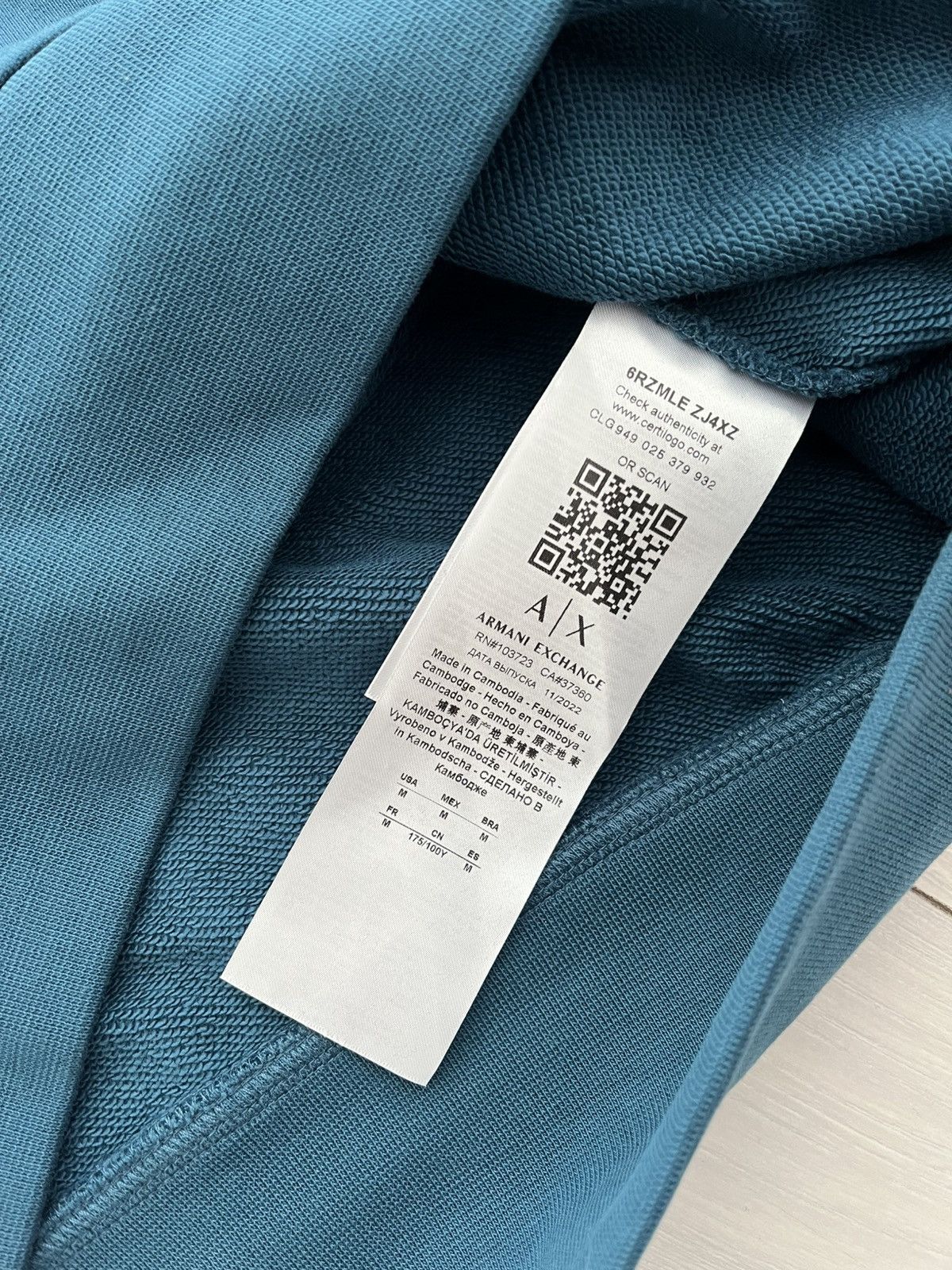Armani Exchange Armani Exchange Hoodie (Original) Size US M / EU 48-50 / 2 - 8 Thumbnail