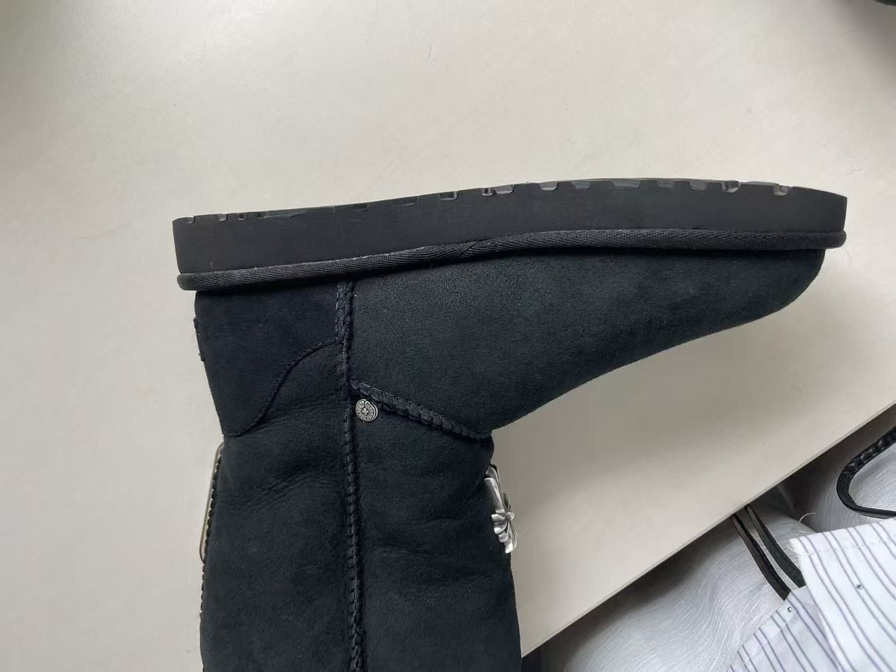 Chrome Hearts Chrome Hearts x UGG's Cross Leather Snow Boots Size US 8 / IT 38 - 9 Thumbnail