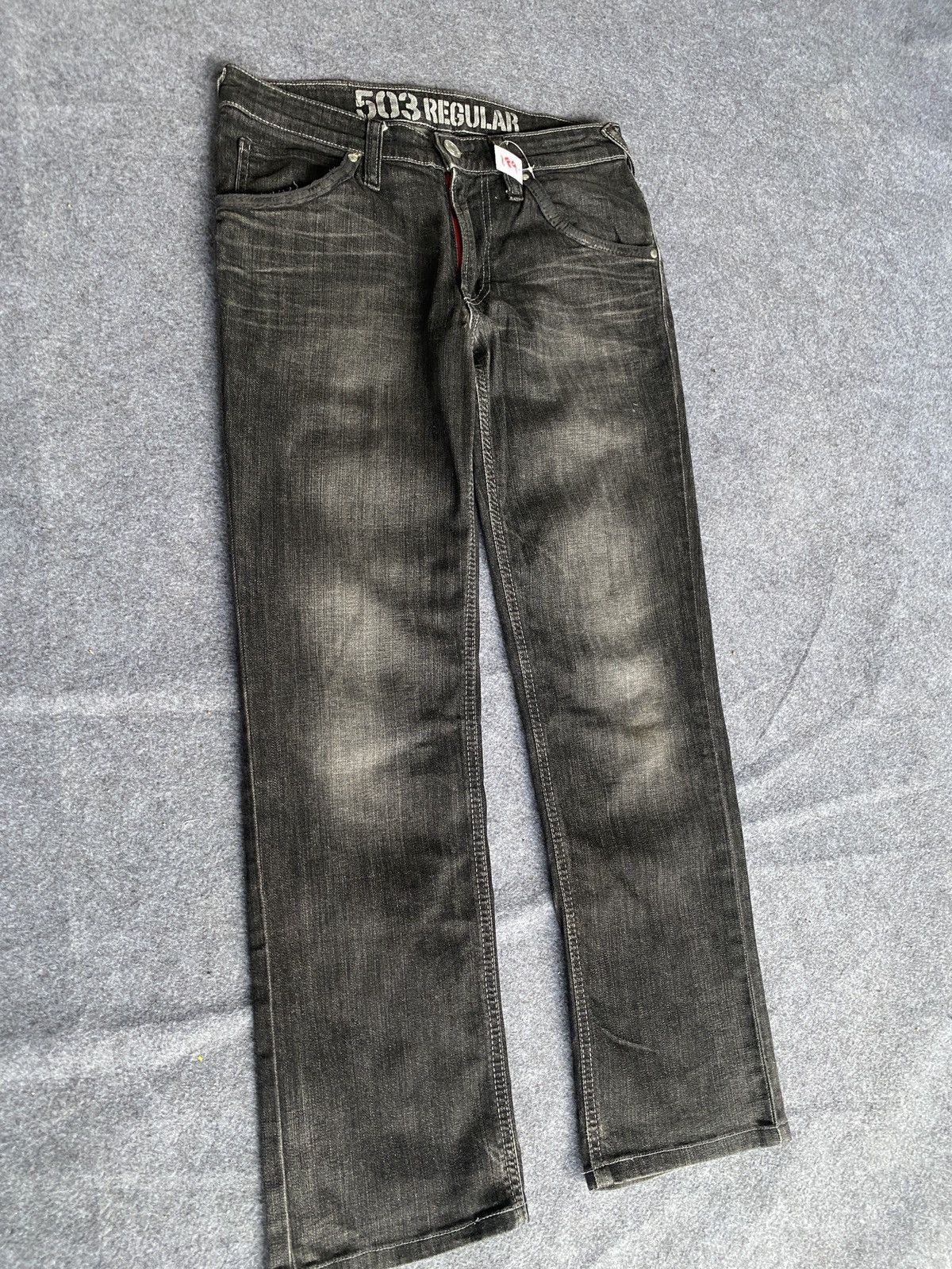 Edwin × PPFM Vintage edwin 503 blue trip denim Size US 29 - 4 Thumbnail