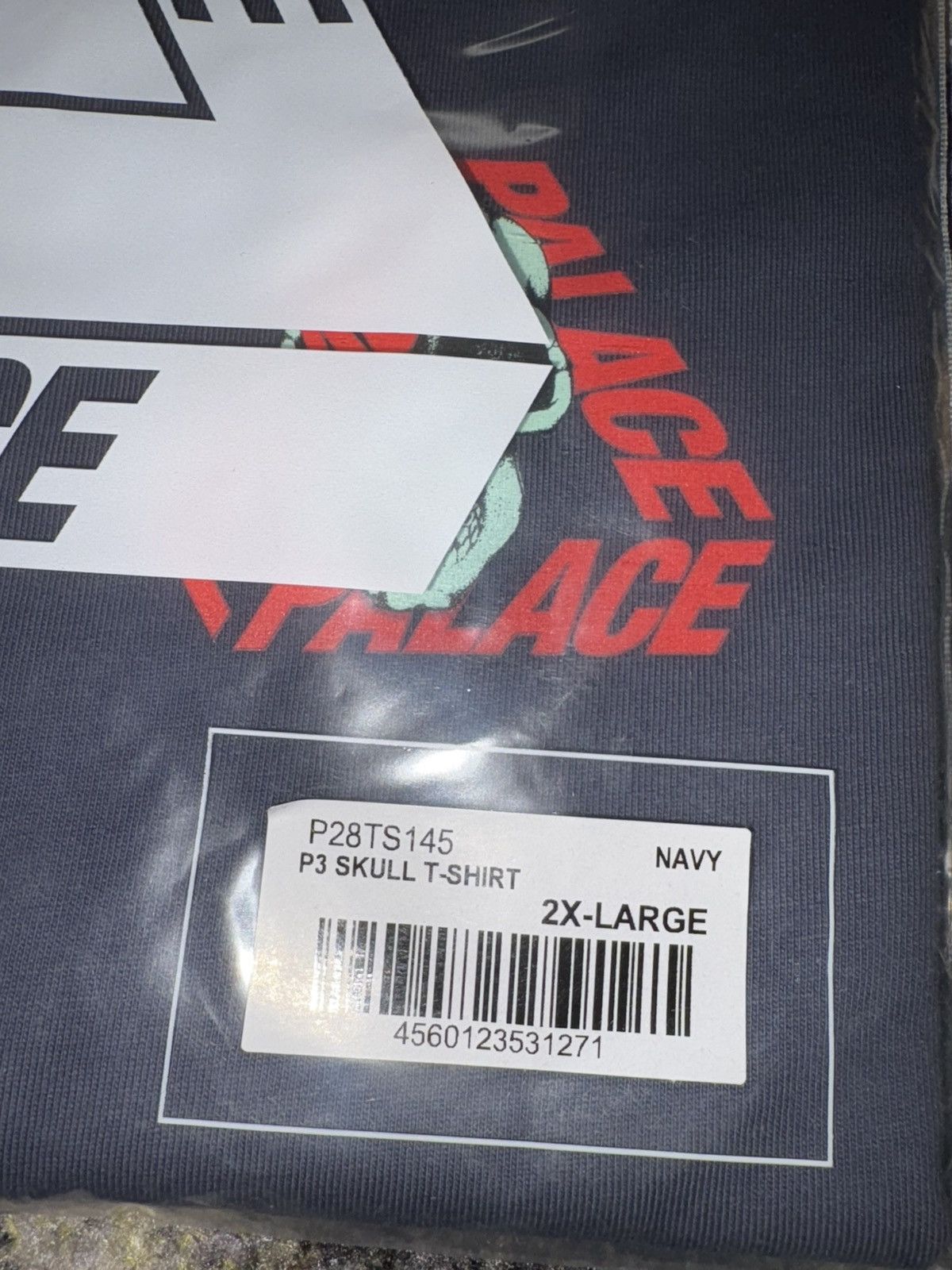 Palace Palace P3 Skull Tri Ferg T-Shirt Navy Size US XXL / EU 58 / 5 - 5 Thumbnail