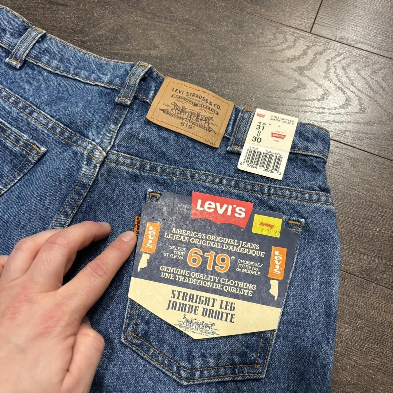 Levi's vintage Deadstock Levi's 619 jeans 90s 31x30 Size US 31 - 5 Thumbnail