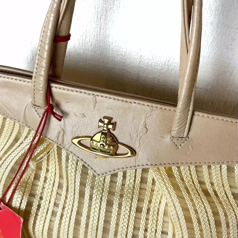 Vivienne Westwood Vivienne Westwood size os Mid-aged beige woven bag Size ONE SIZE - 5 Thumbnail