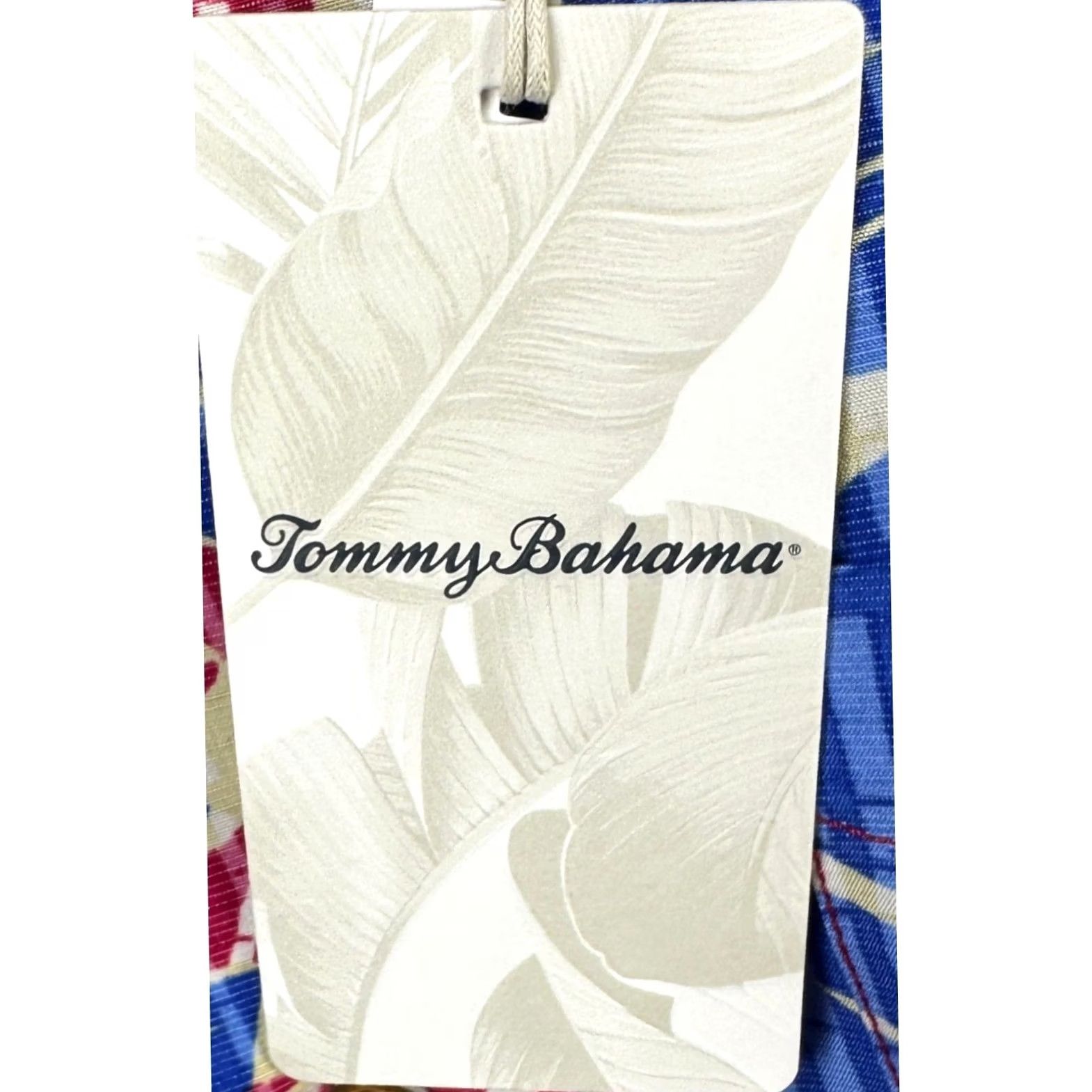 Tommy Bahama Tommy Bahama The Coconut Point Button-Up Shirt Mens Medium Blue Red Graphic NEW Size US M / EU 48-50 / 2 - 7 Thumbnail
