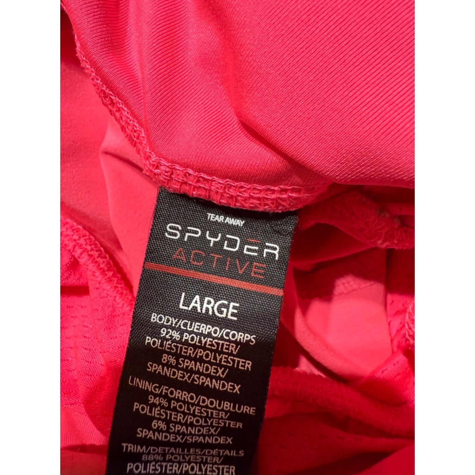 Spyder Spyder Women’s Shorts size L Chino Solid Pink Lightweight Drawstring Athletic Active Running Size 36" / US 14 / IT 50 - 7 Thumbnail