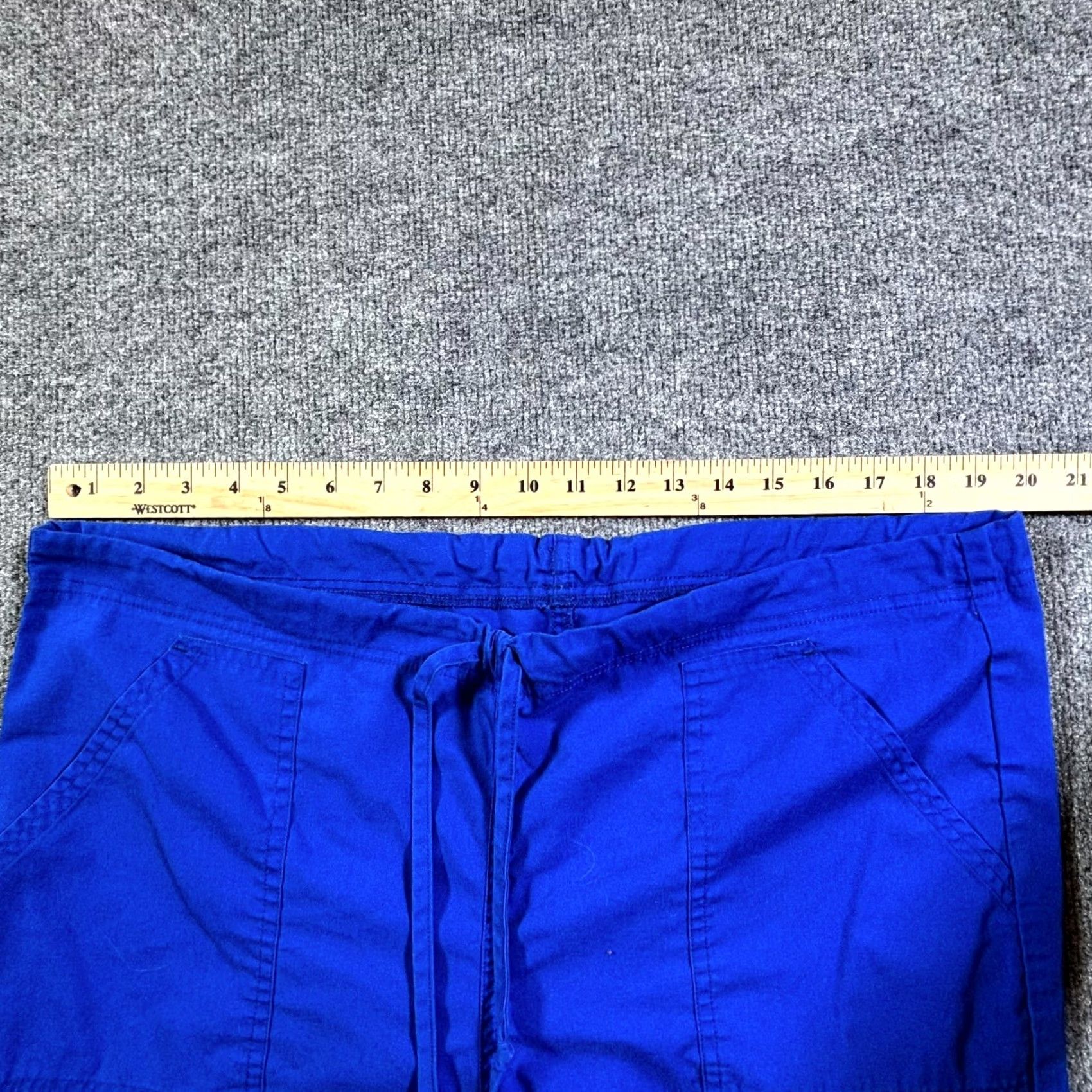 Vintage Scrub Star Scrub Pant Unisex M Blue Polyester Medical Straight Nursing Stretch Shirt Size US 31 - 5 Thumbnail