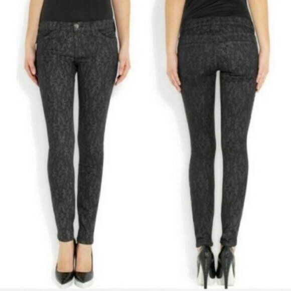 Current/Elliot Current/Elliott Revolve Ankle Skinny Jean 26 Black Antique L Size 26" / US 2 / IT 38 - 2 Thumbnail