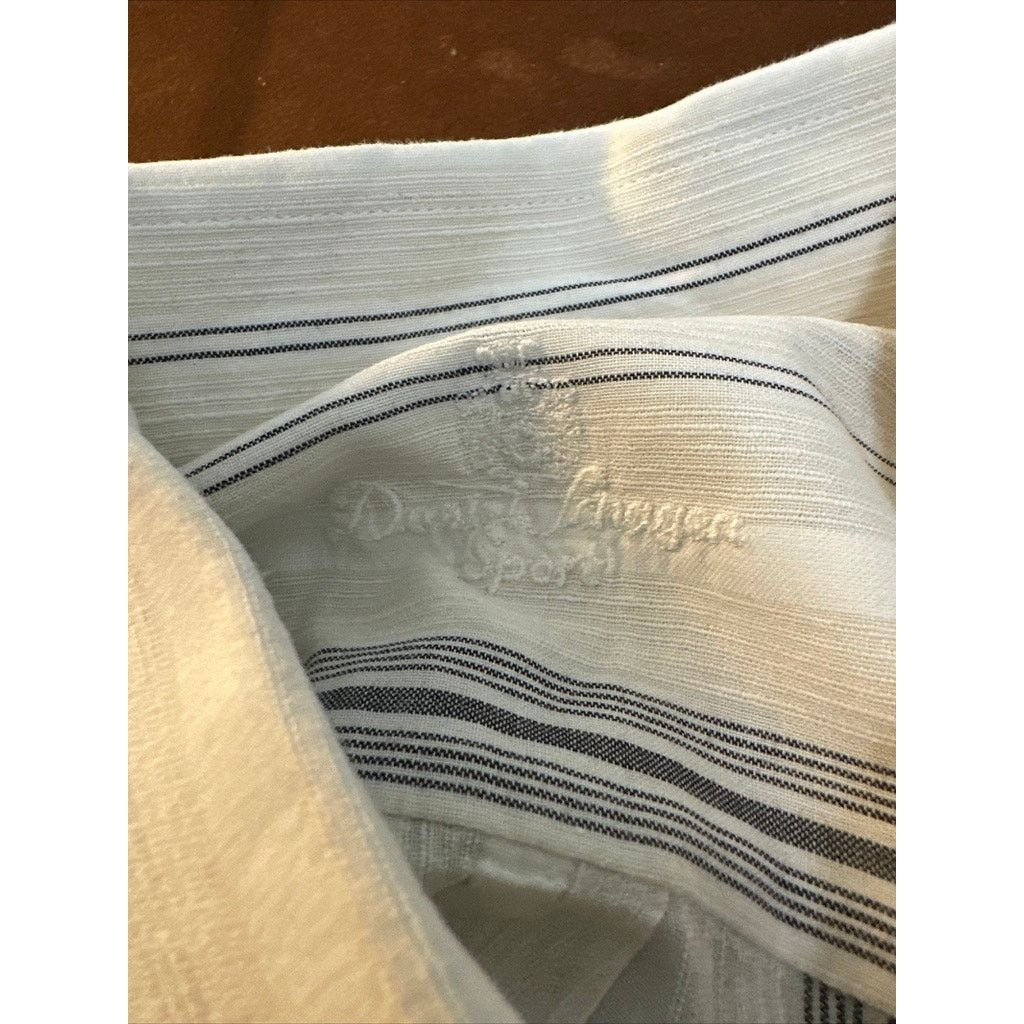 Other Daniel Sawyer Sport cream striped linen button down size M Size US M / EU 48-50 / 2 - 5 Thumbnail