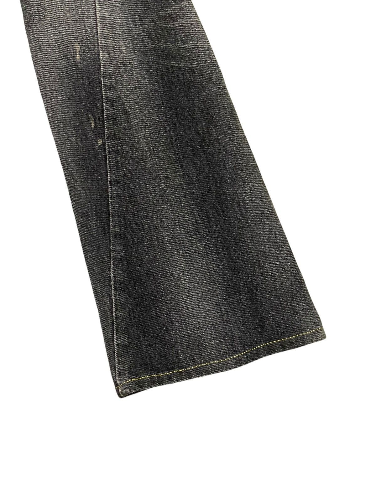Japanese Brand Flare Jeans Lee Japan Faded Distress Boot Cut 8🟦9 Size US 30 / EU 46 - 4 Thumbnail