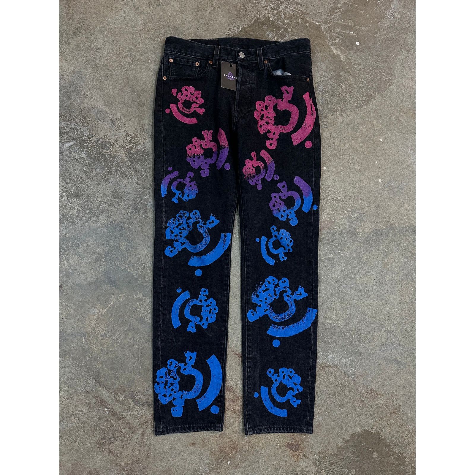 DENIM TEARS Denim Tears Black BSstroy Jeans Used 30 Size US 30 / EU 46 - 1 Thumbnail