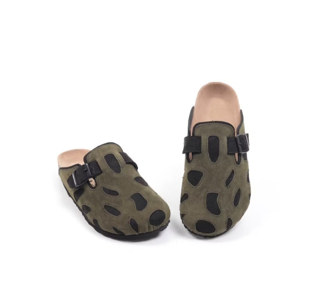 Japanese Brand Patchwork green black Japanese style sandal Size US 8 / EU 41 - 1 Thumbnail
