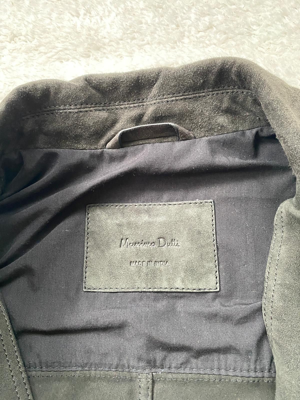 Massimo Dutti Massimo Dutti Suede Leather Jacket Minimalist Black S Size US S / EU 44-46 / 1 - 3 Thumbnail