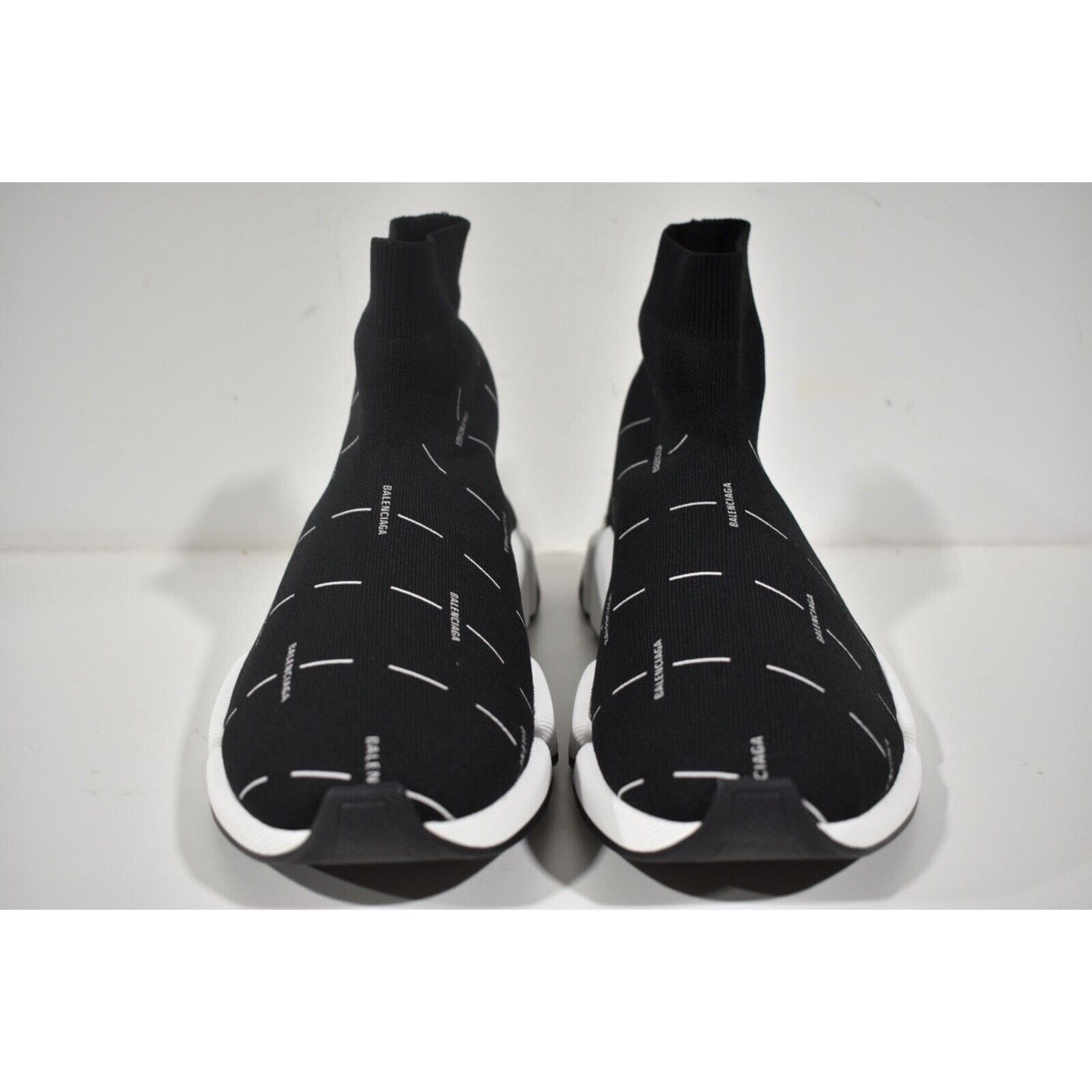 Balenciaga Balenciaga Mens Speed 2.0 Sock Black White All Over Size US 10 / EU 43 - 6 Thumbnail