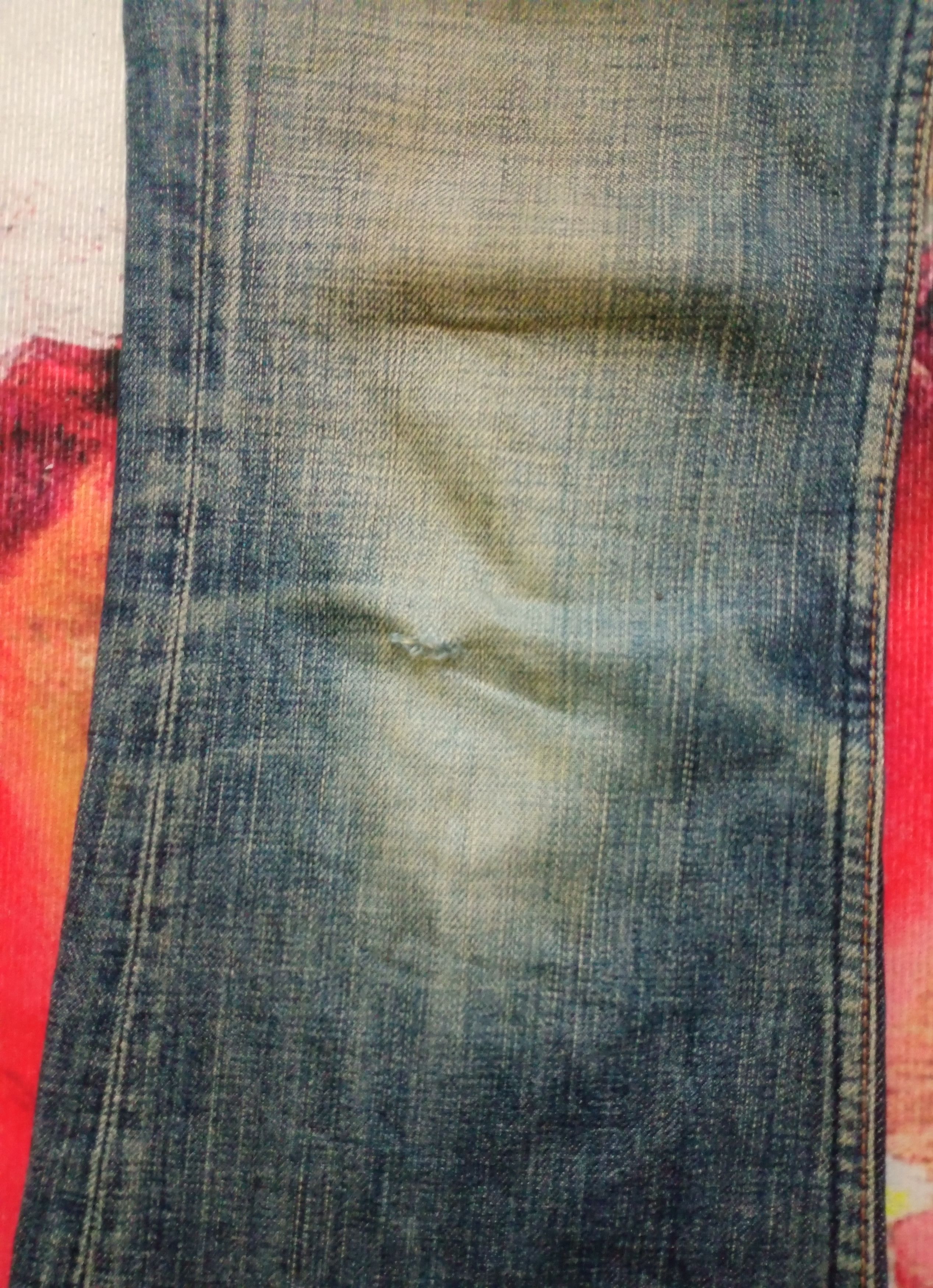If Six Was Nine Rare Flare Jeans Sweet Camel Distressed Boot Cut Size 31" - 10 Thumbnail