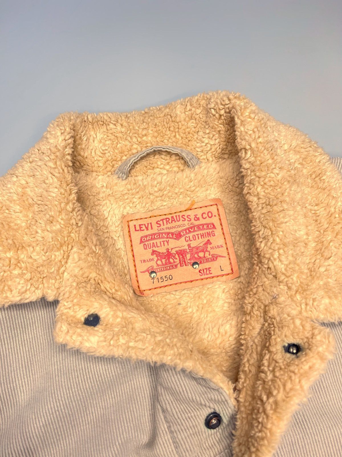 Designer × Levi's Levis Sherpa Skull Velvet Jacket Size US L / EU 52-54 / 3 - 10 Thumbnail