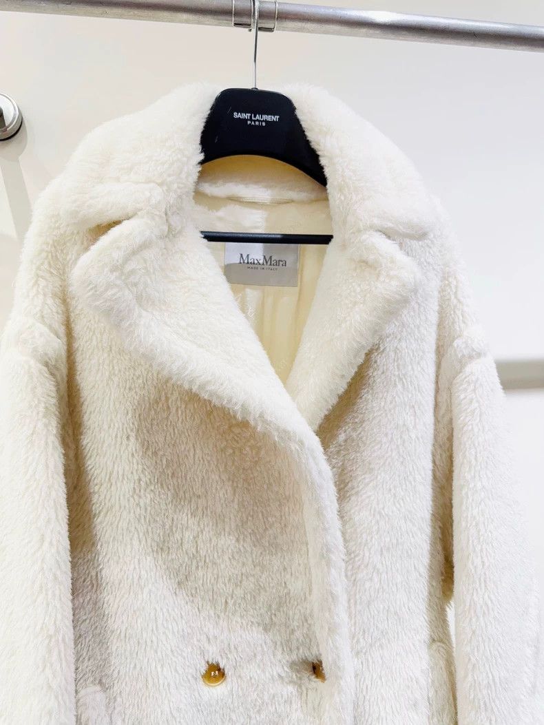 Max Mara MaxmaraWhite Teddy Jacket 2502-Nextarrow Size M / US 6-8 / IT 42-44 - 2 Thumbnail