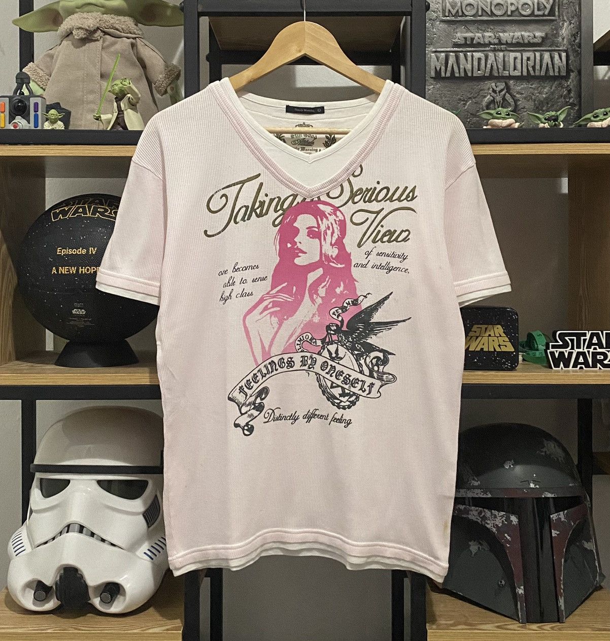 image of 20471120 x Hysteric Glamour Japan Fashion Still Good Attitude Timely Warning Thermal Tee in Light P