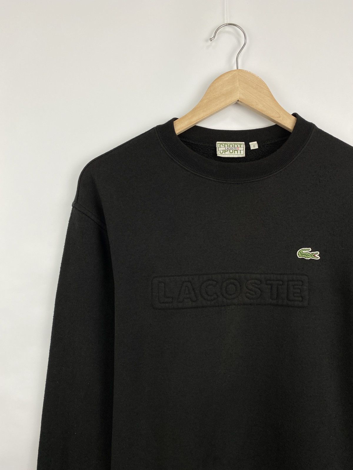 Lacoste 🇺🇸 Vintage 90s Lacoste Sweatshirt College Style Hype Rare Y2K Size US L / EU 52-54 / 3 - 2 Thumbnail