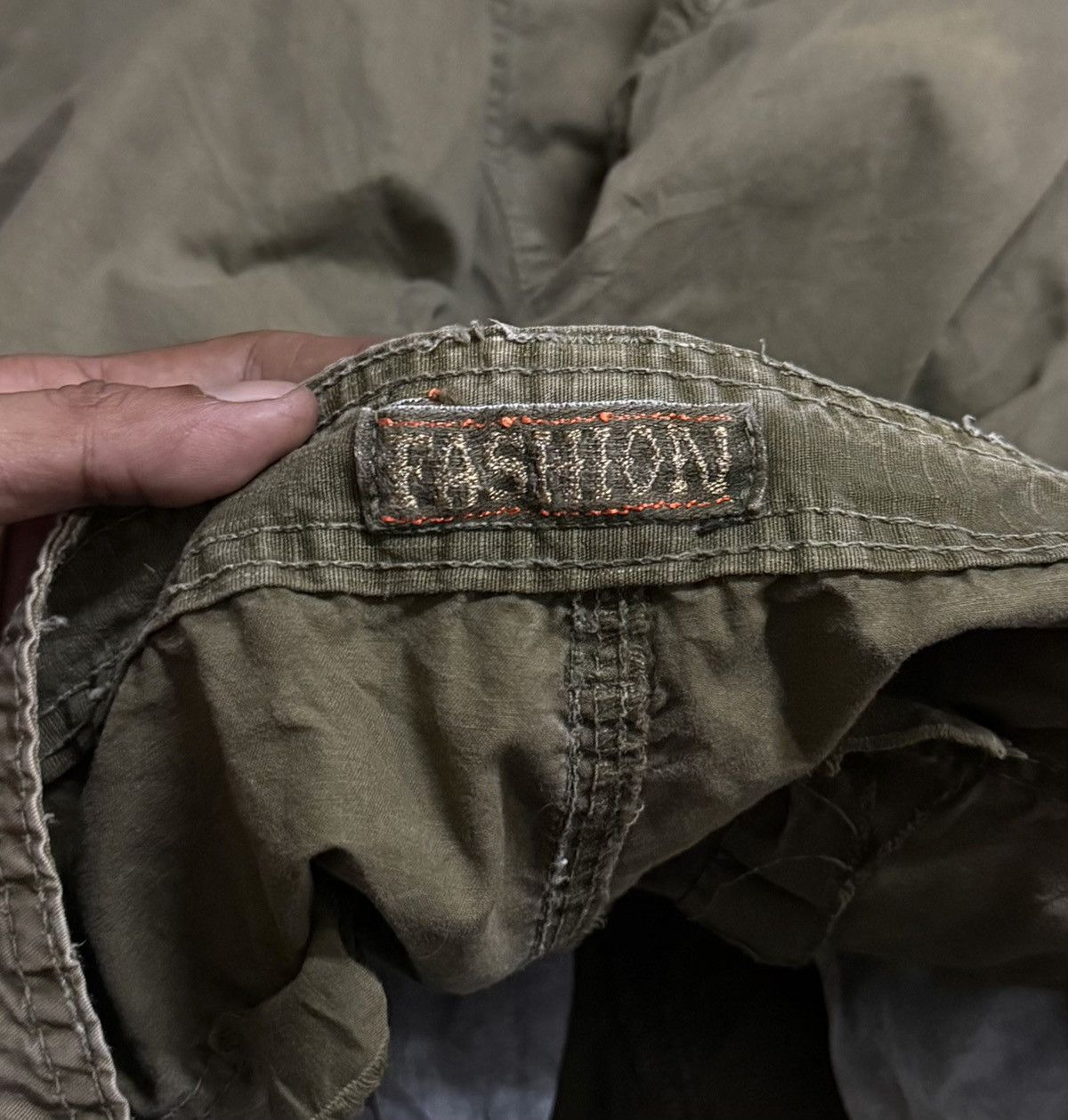 Japanese Brand Fashion Possibly by F.U.S.A.I Cargo Shorts Green Size US 33 - 10 Thumbnail