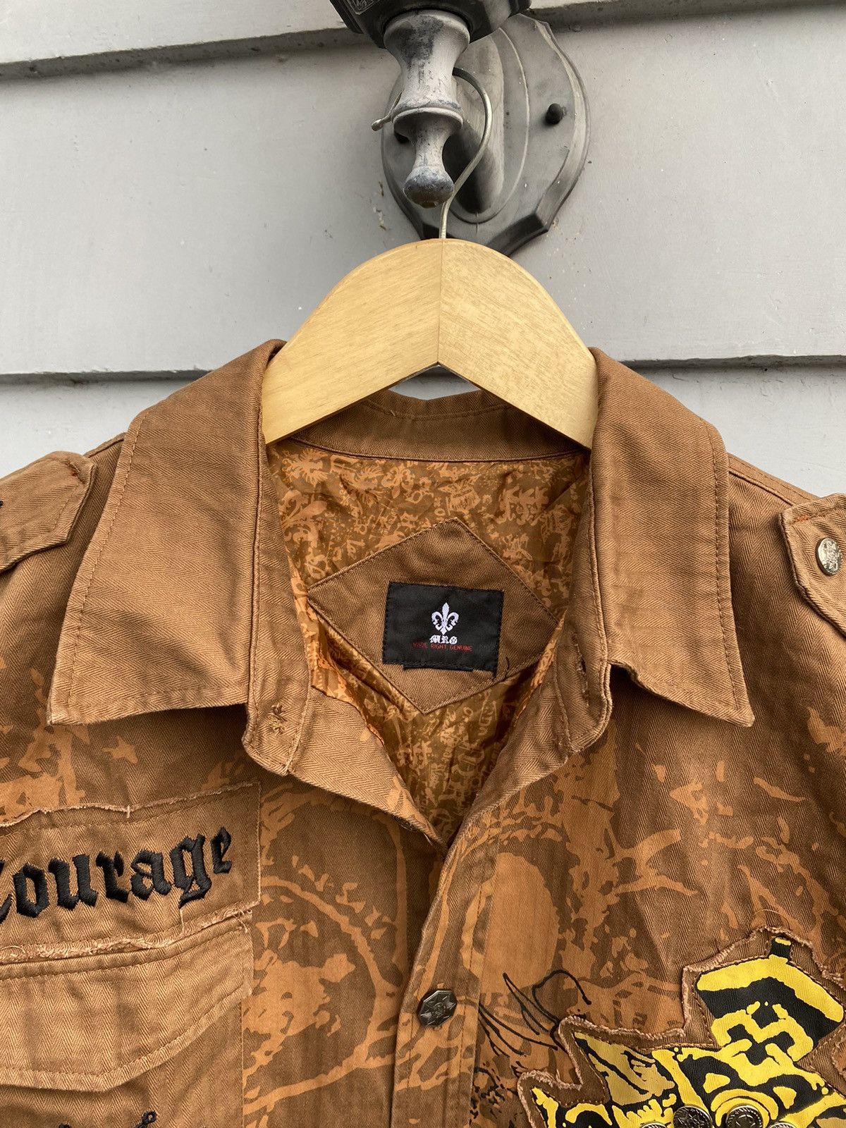 Vintage Made Right Genuine Military Style Jacket ‘Courage’ Patchwork Size US L / EU 52-54 / 3 - 3 Thumbnail