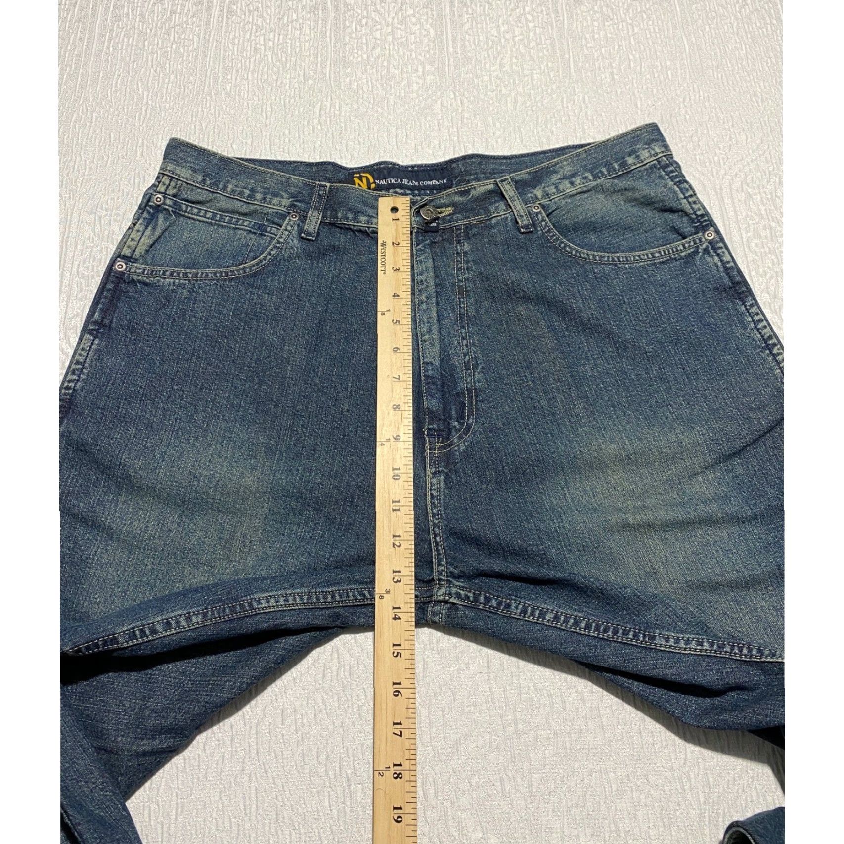 Nautica Nautica Jeans Company Men 38×30 Blue Denim Wide-Leg Jeans Size US 38 / EU 54 - 7 Thumbnail
