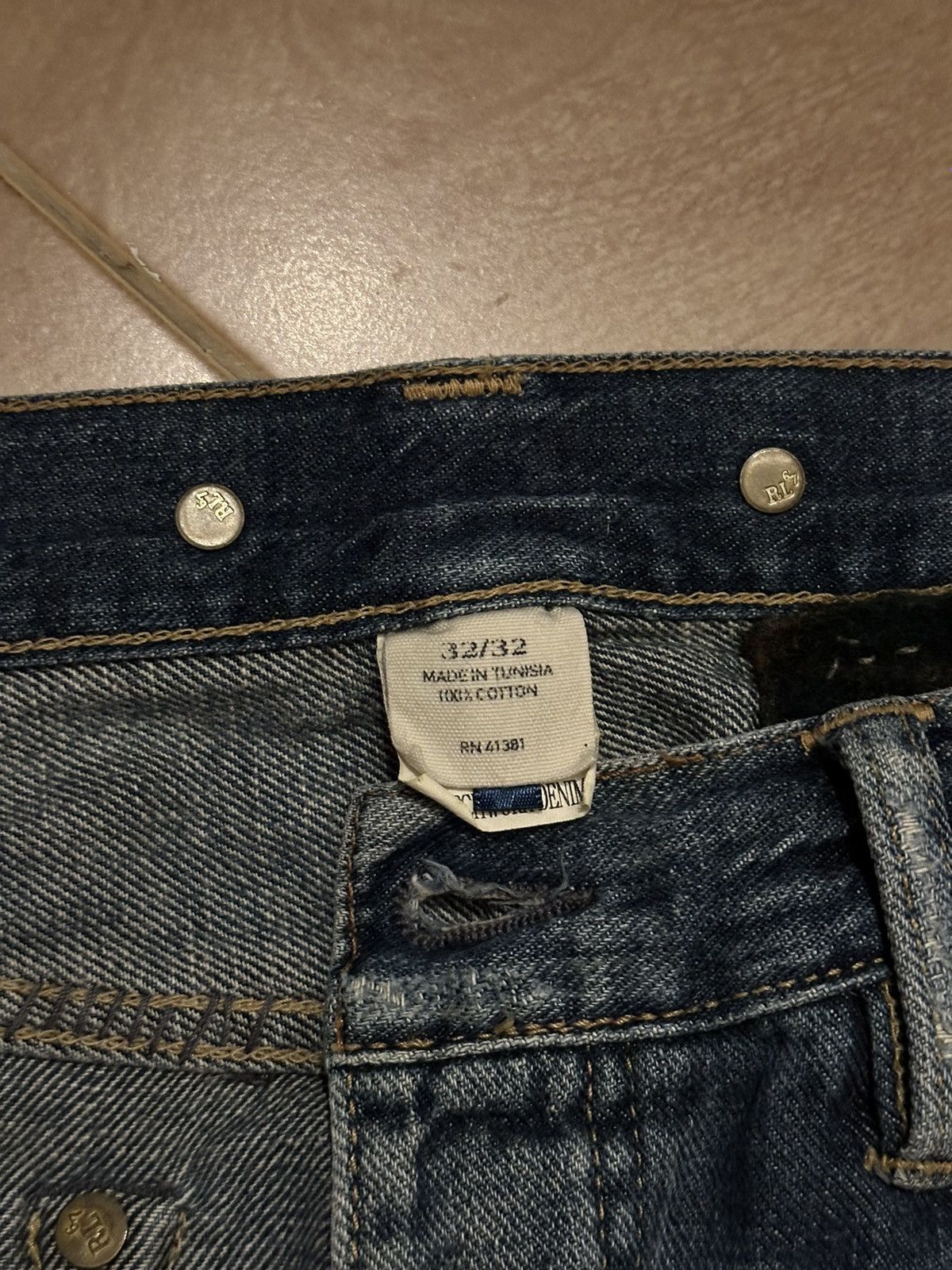 CLOT × Polo Ralph Lauren Polo Ralph Lauren Patchwork Distressed Jeans Size US 32 / EU 48 - 5 Thumbnail