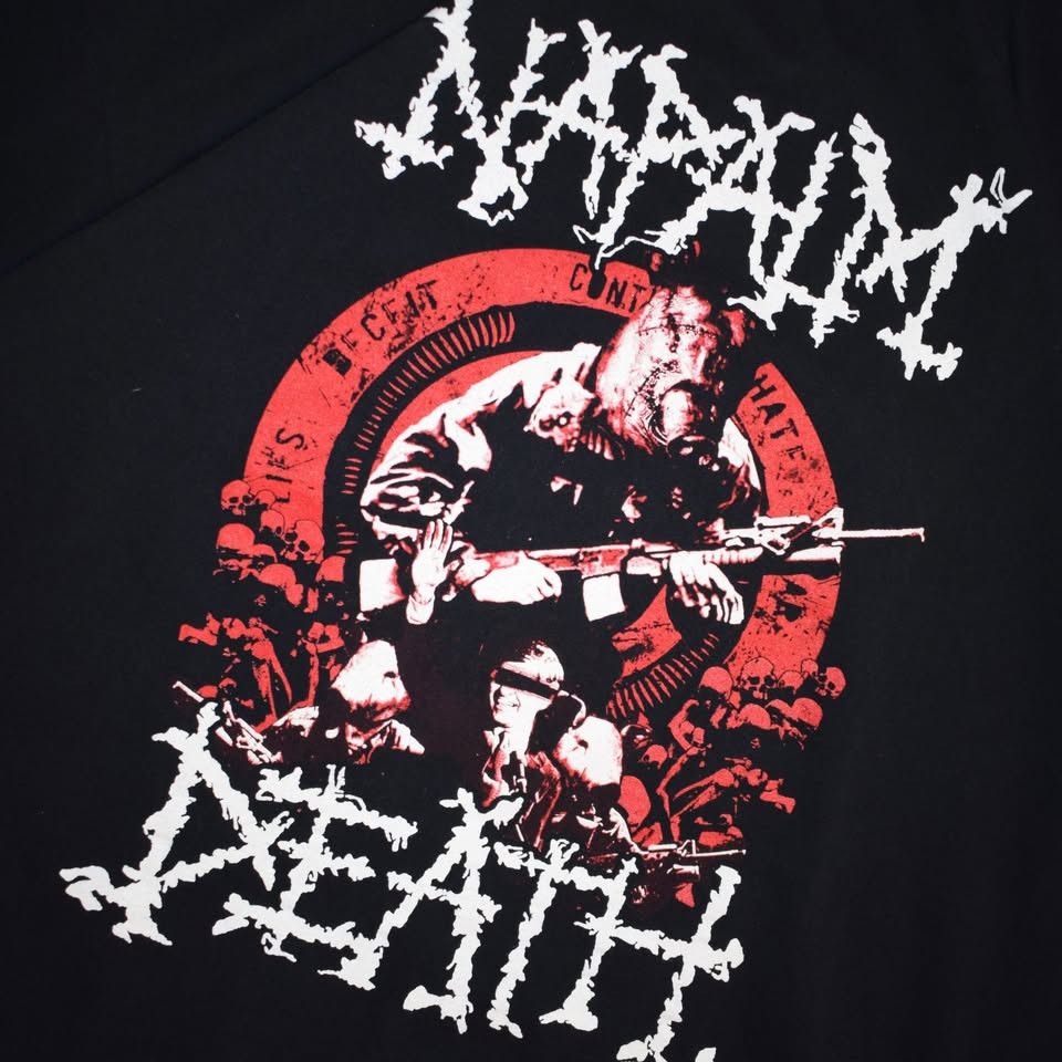 Anvil × Band Tees Vintage 2008 Napalm Death T-Shirt Size US XL / EU 56 / 4 - 3 Thumbnail