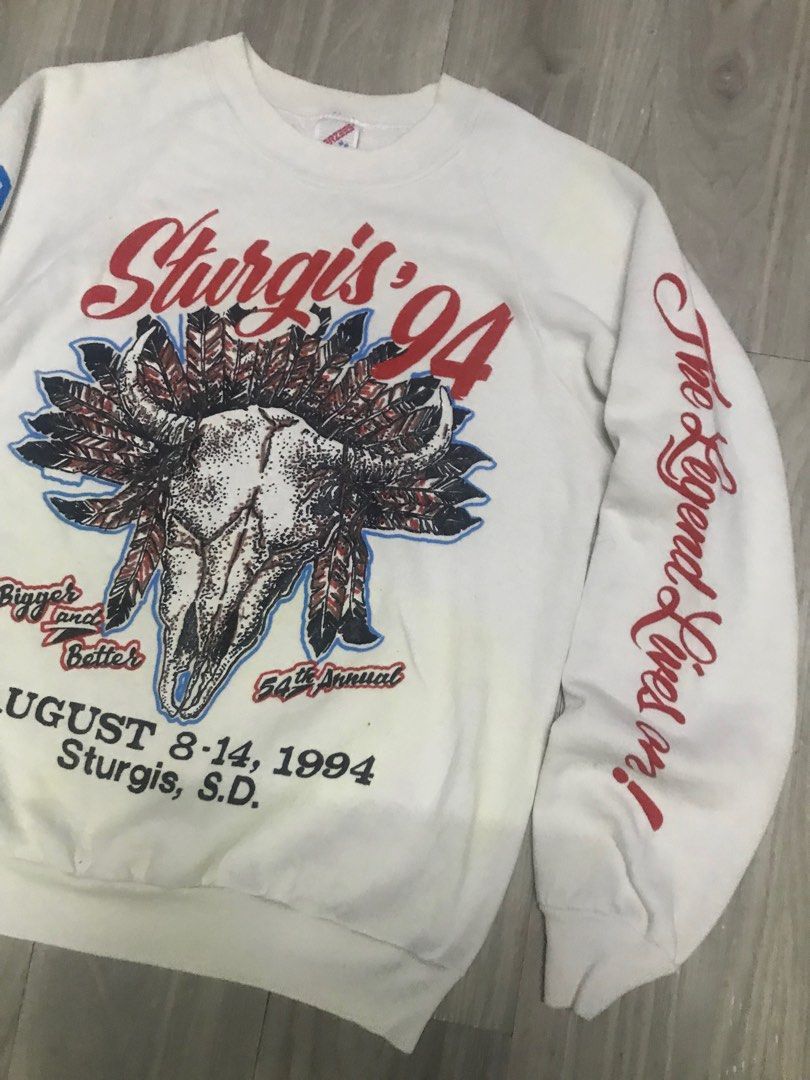 Harley Davidson Vintage 90s Sturgis Bike Week Harley Davidson Sweatshirt Size US M / EU 48-50 / 2 - 6 Thumbnail