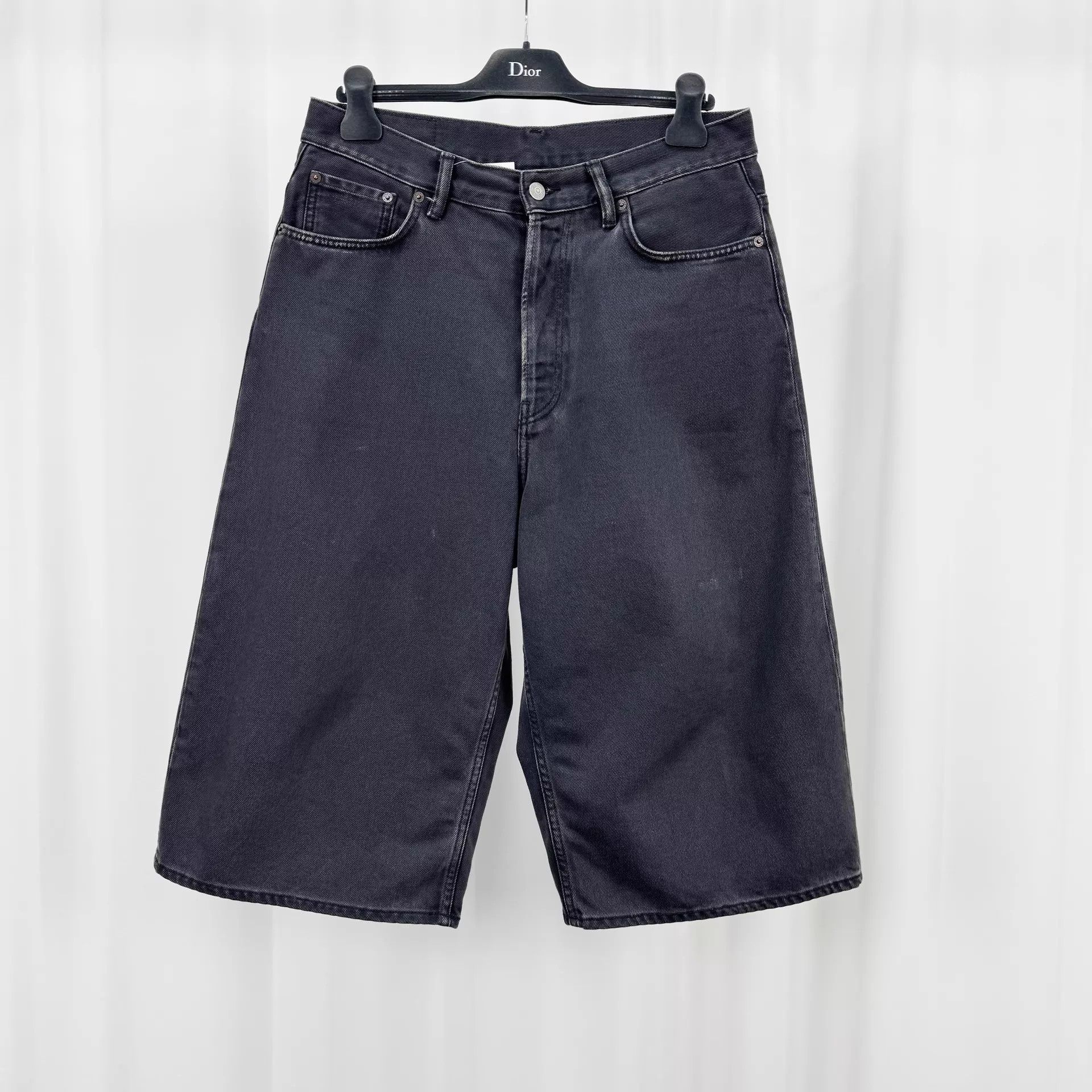 Acne Studios Acne Studios Carbon Gray Washed Leather Tag 7/8 Pants W32 99 New Size US 32 / EU 48 - 1 Thumbnail