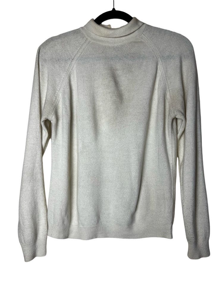 pandora Vintage 1960's Pandora Creamy Off White Mock-Neck Sweater Size M / US 6-8 / IT 42-44 - 1 Thumbnail