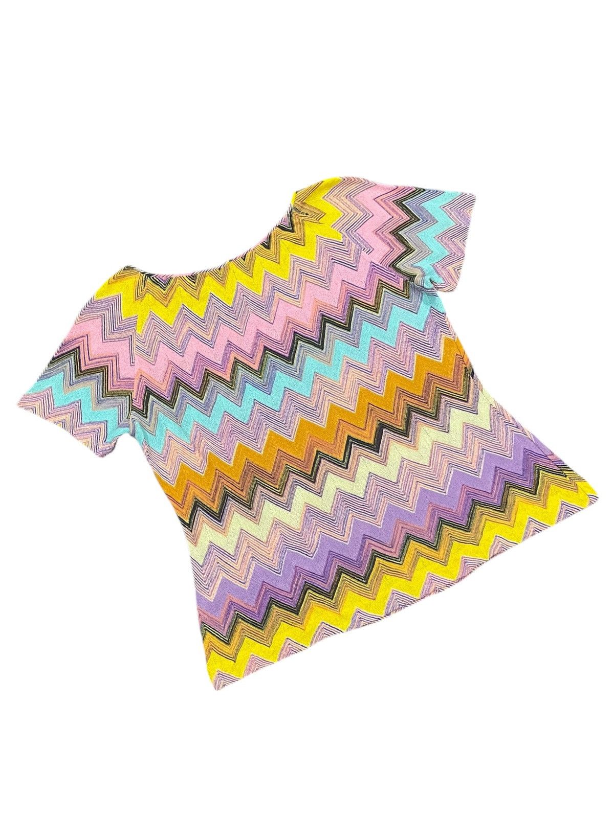 Designer × Missoni VTG Missoni Rainbow Multicoloured Layer Boxy Shirts Size M / US 6-8 / IT 42-44 - 13 Thumbnail