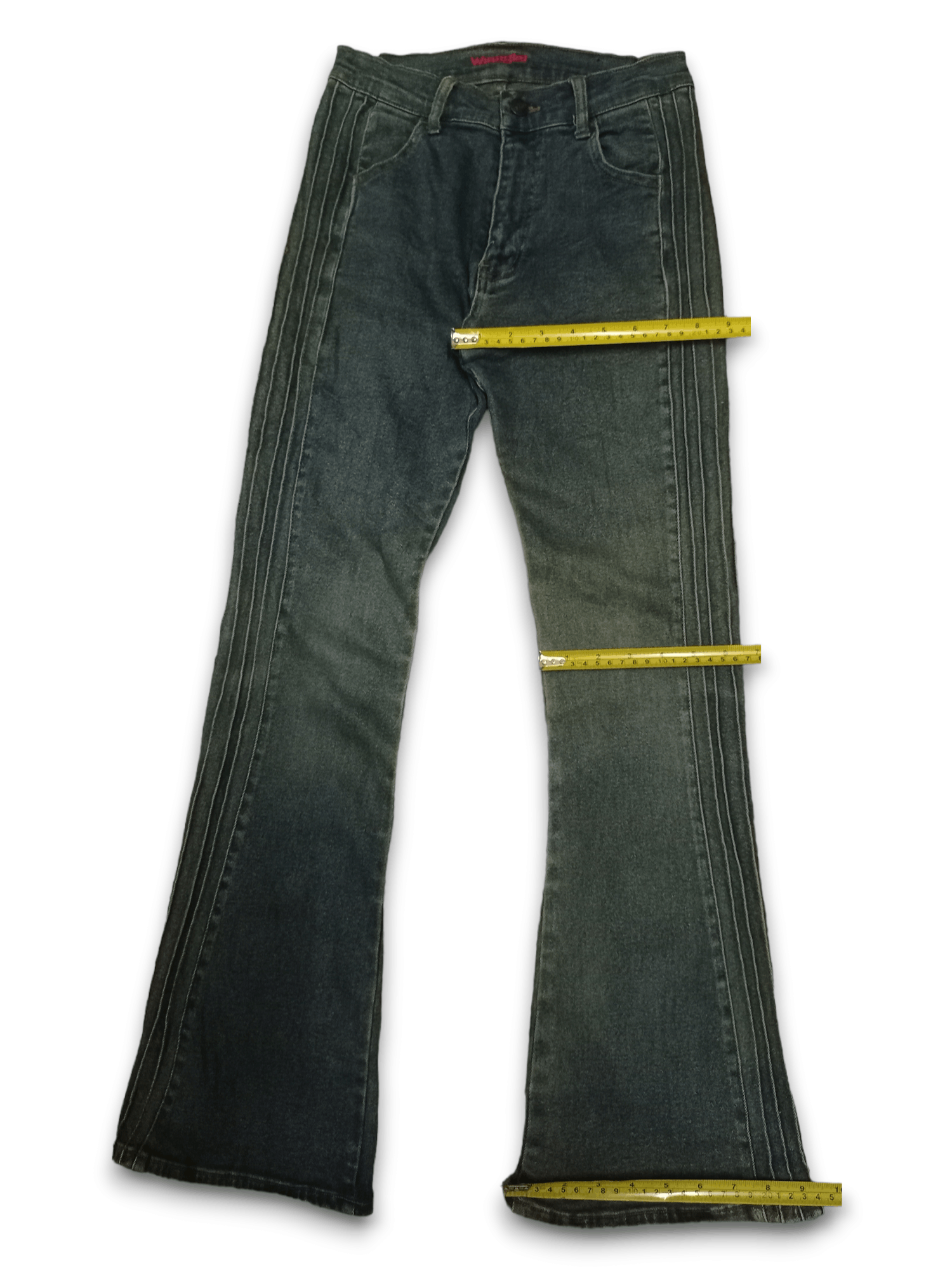 Wrangler Vintage Wrangler Bell Bottoms Mud Wash Flare Jeans Size 24" / US 00 / IT 34 - 8 Thumbnail