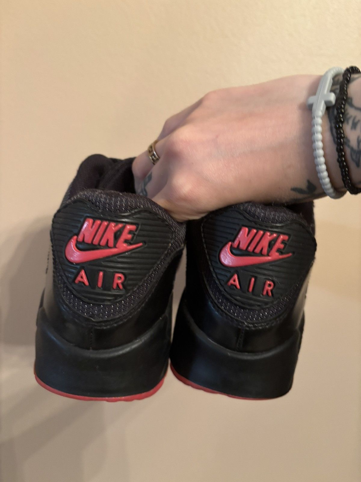 Nike Air Max 90 2007 GS 'Black Pink' Size US 6.5 / IT 36.5 - 4 Thumbnail