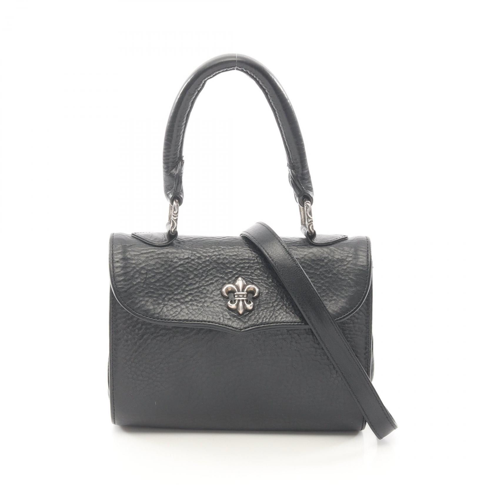 Chrome Hearts Chrome Hearts Chrome Hearts Dog Adams Leather 2way Bag Leather Handbag DUTY FREE for USA Size ONE SIZE - 1 Thumbnail