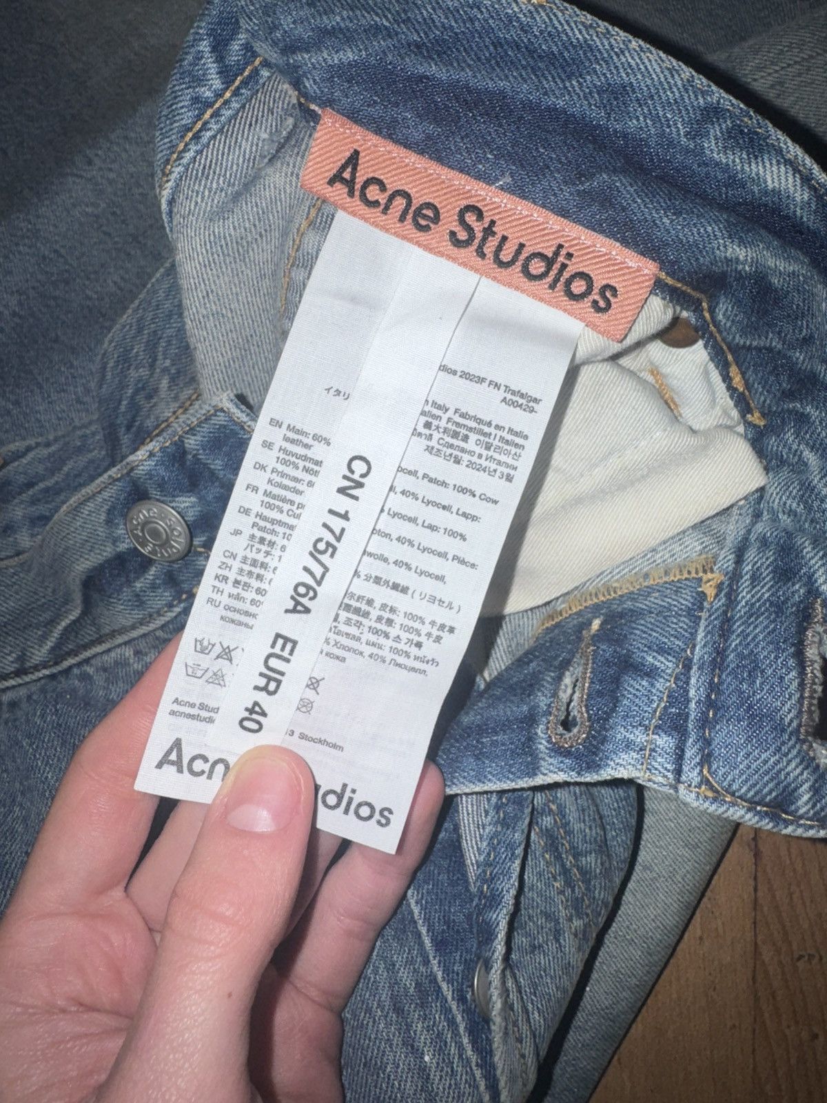Acne Studios Jeans Acne Studios Size 40" / US 18 - 4 Thumbnail