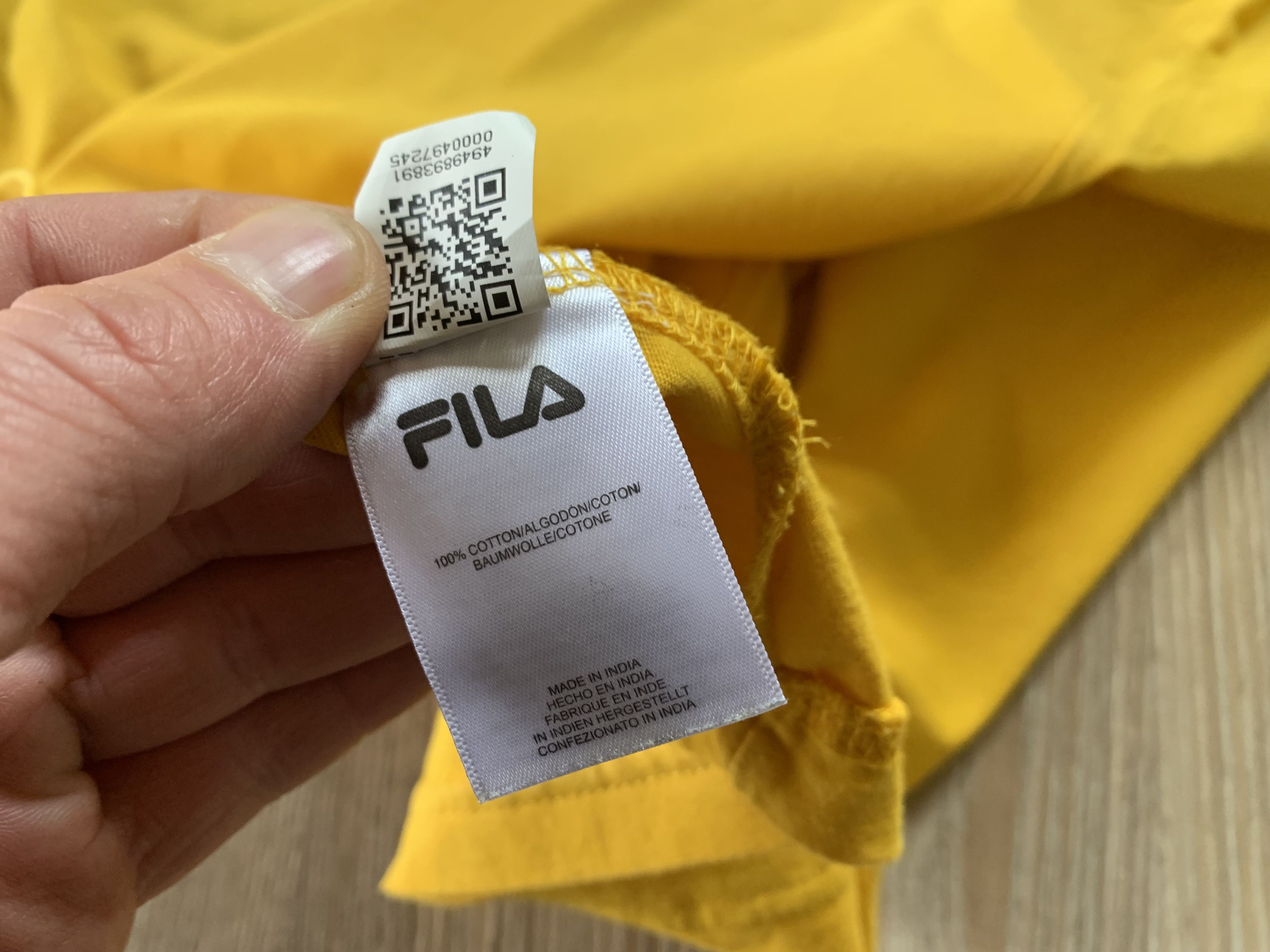 Fila Fila Multilogo Yellow Cotton T-Shirt Size US M / EU 48-50 / 2 - 7 Thumbnail