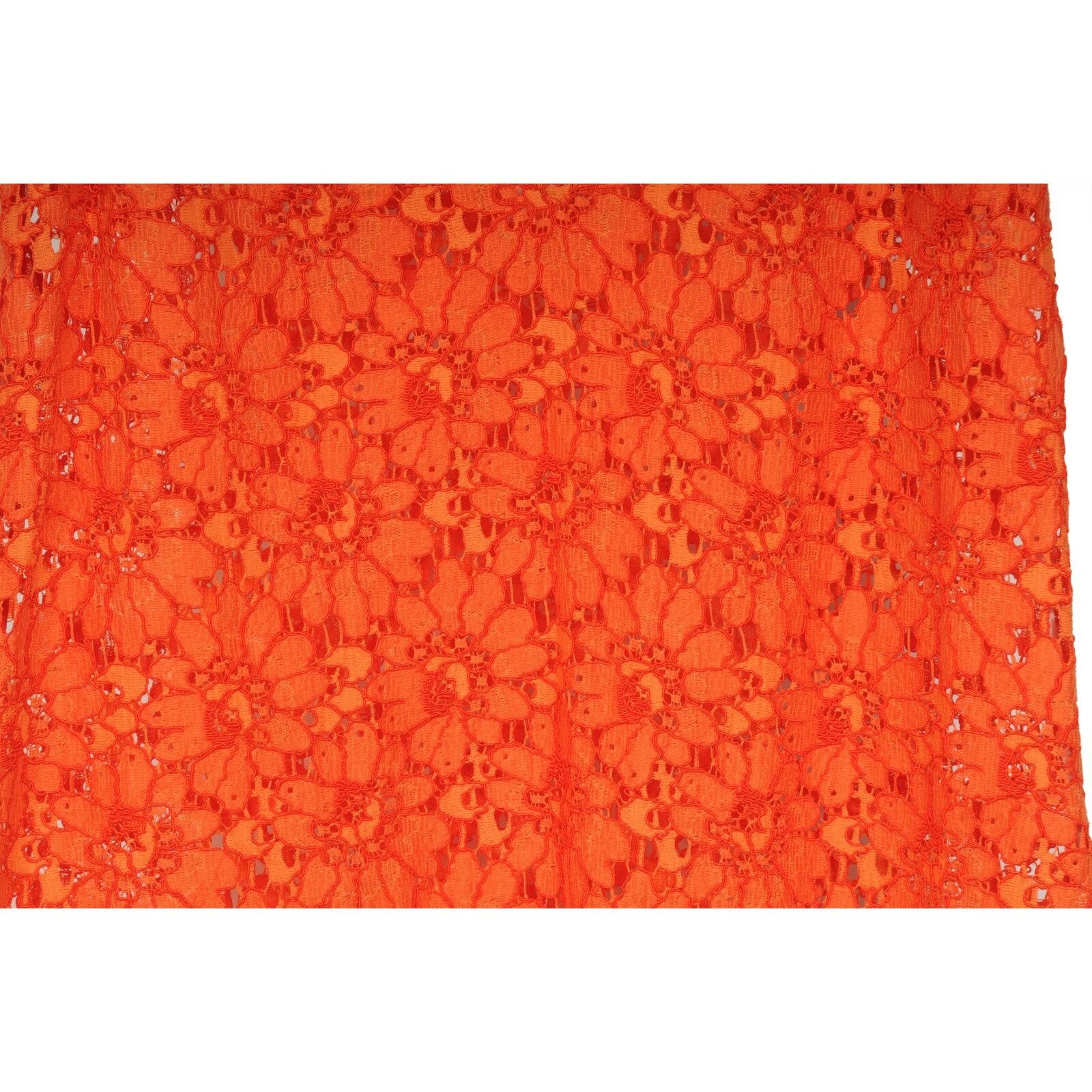 Gucci Orange Floral Embroidered Lace Sleeveless Blouse Size M / US 6-8 / IT 42-44 - 3 Thumbnail