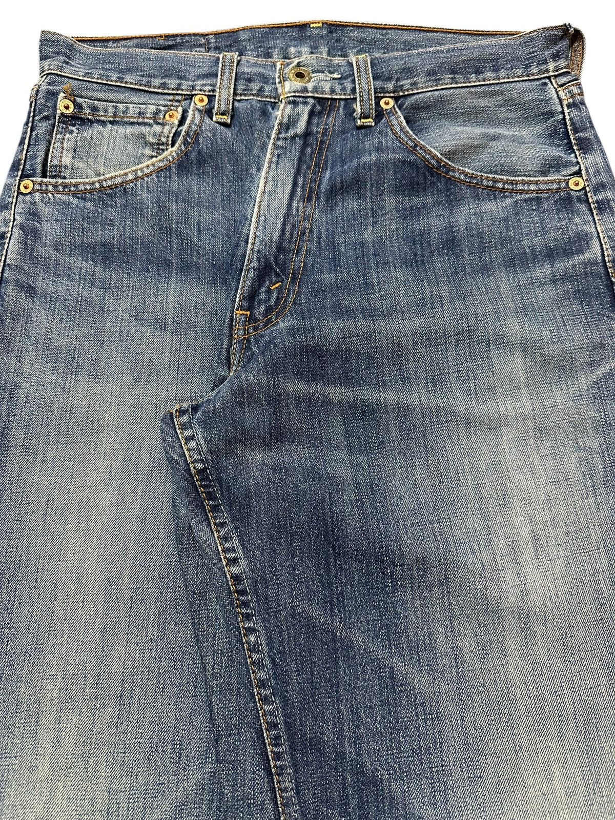 Levi's Vintage 80s Levis 503 Blue Wash Distress Style Baggy Jeans Size US 30 / EU 46 - 4 Thumbnail