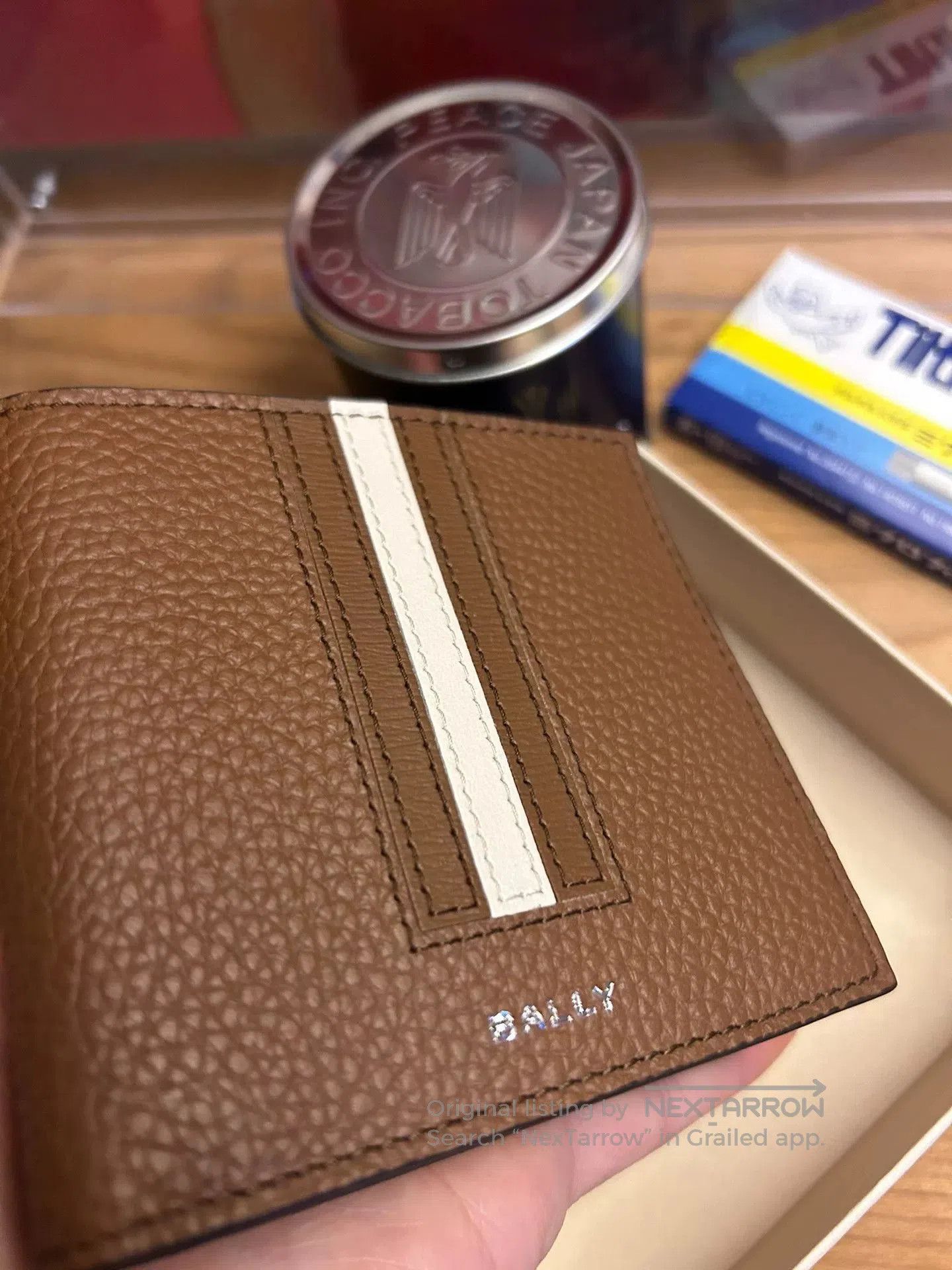 Bally Bally Brown Wallet with White Stripe. Size ONE SIZE - 5 Thumbnail