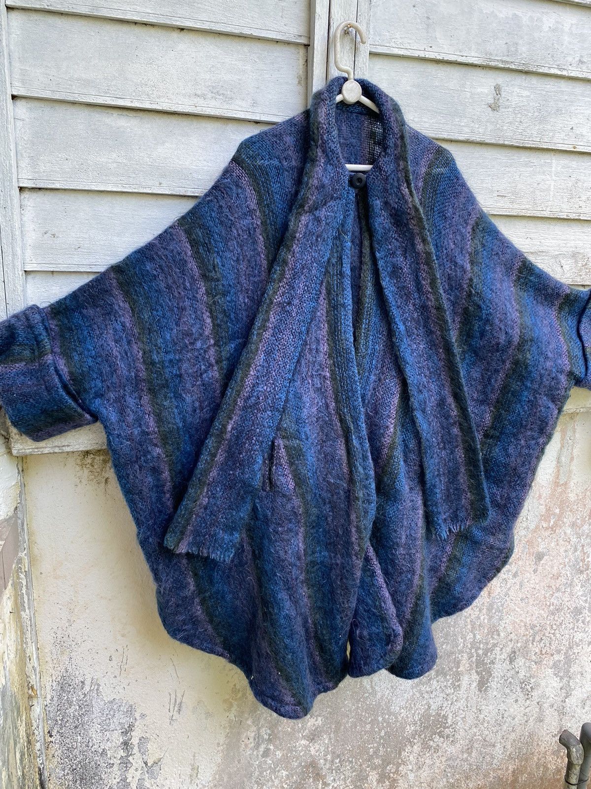 Donegal Tweed Donegal Design Handwoven Mohair Shawl Strap Poncho Size US L / EU 52-54 / 3 - 4 Thumbnail