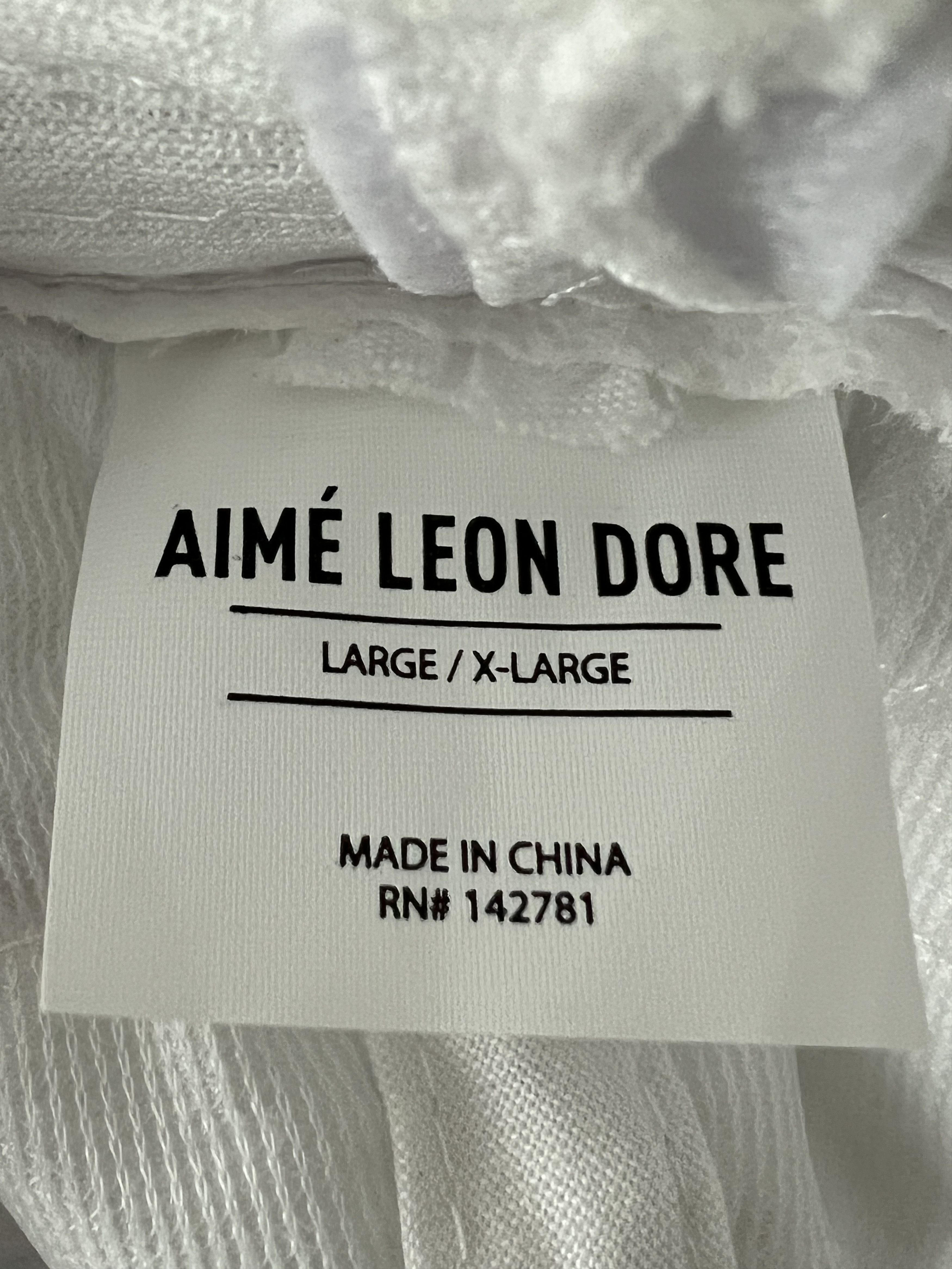 Aime Leon Dore Aime Leon Dore Bucket Hat (White) Size ONE SIZE - 8 Thumbnail
