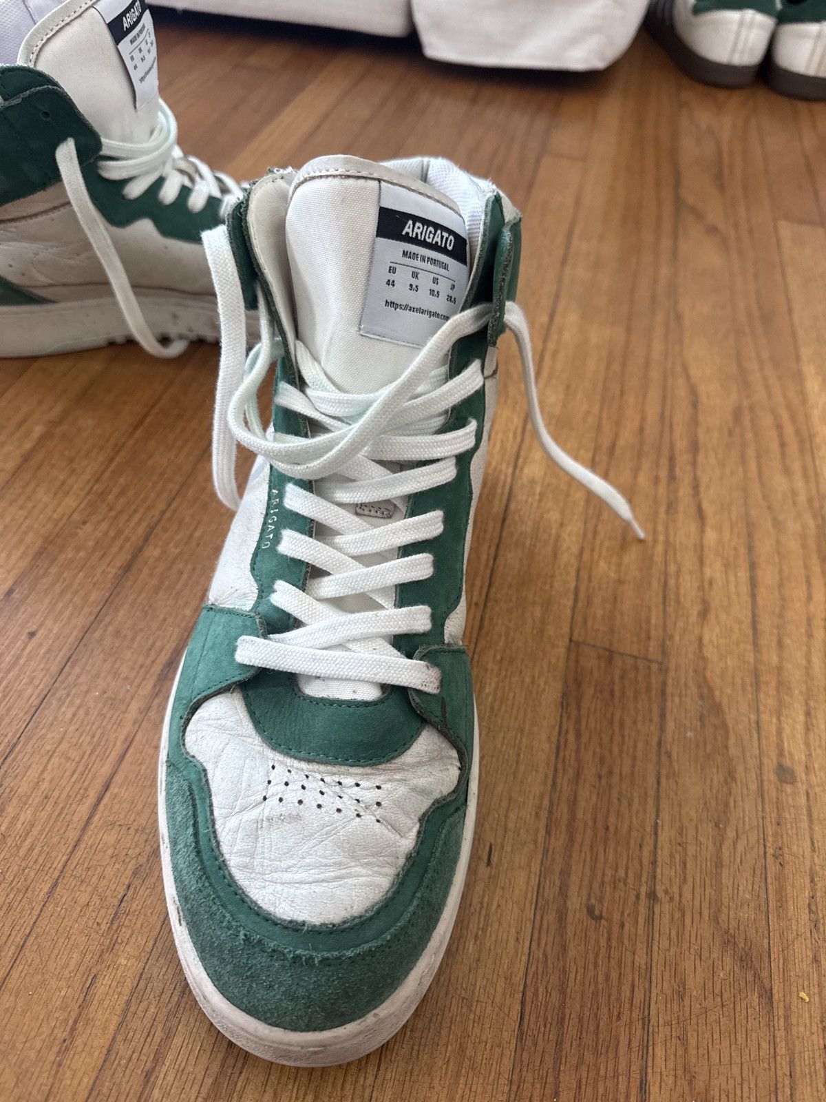 Axel Arigato Axel Arigato Green & White hi-top shoes Size US 10.5 / EU 43-44 - 4 Thumbnail