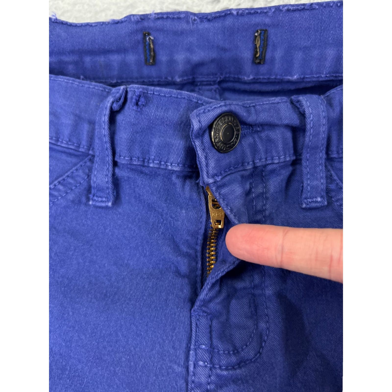 Vintage Klique B Jeans Womens 5 Purple Skinny Low Rise 25x28 Denim Size 27" / US 4 / IT 40 - 5 Thumbnail