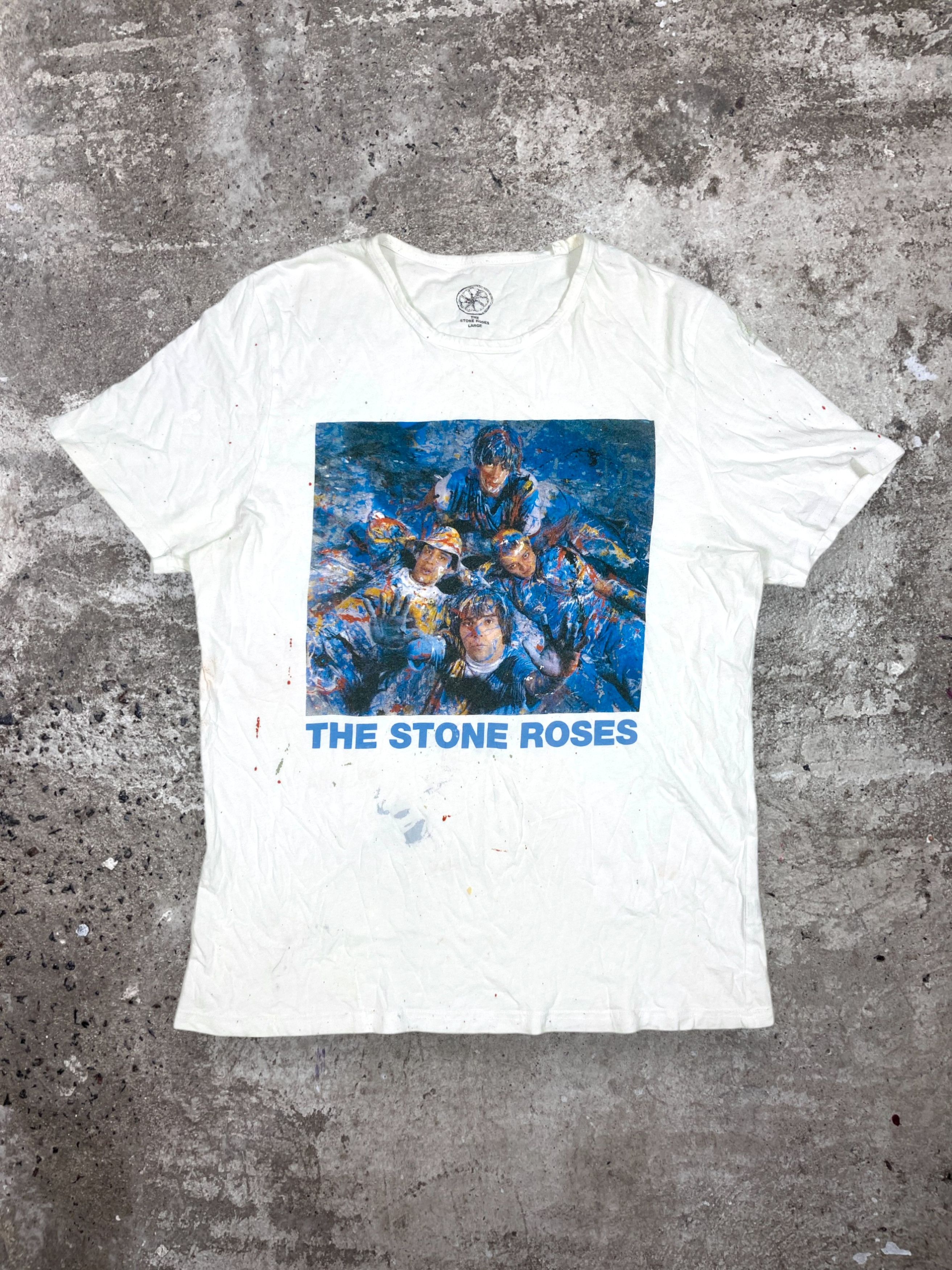 Band Tees STONE ROSES I WANNA BE ADORED RARE PAINTING ART TEE - № 239 Size US L / EU 52-54 / 3 - 1 Thumbnail