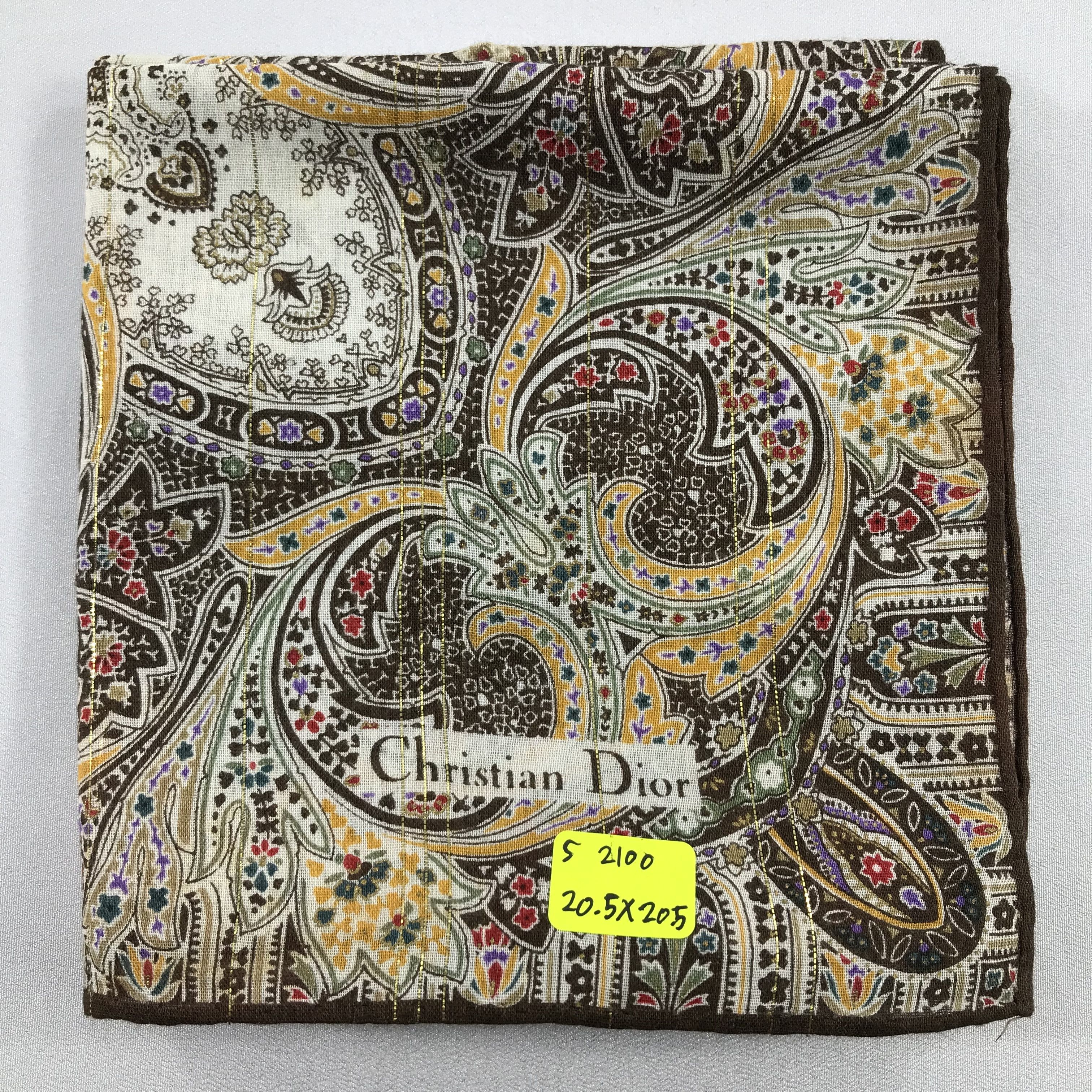 Vintage Christian Dior Bandana / Handkerchief / Neckerchief - S2100 Size ONE SIZE - 5 Thumbnail